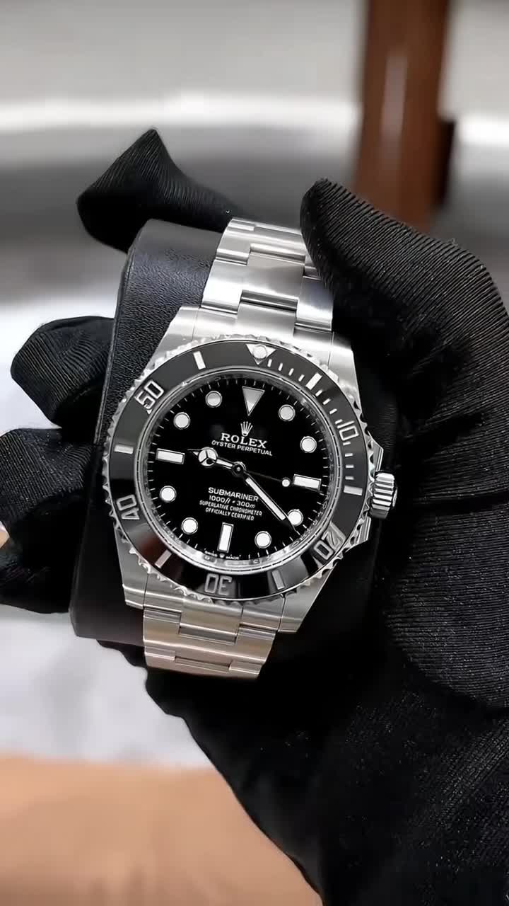 Rolex Submariner No Date Diver Watch Black Dial 40mm 114060-0002