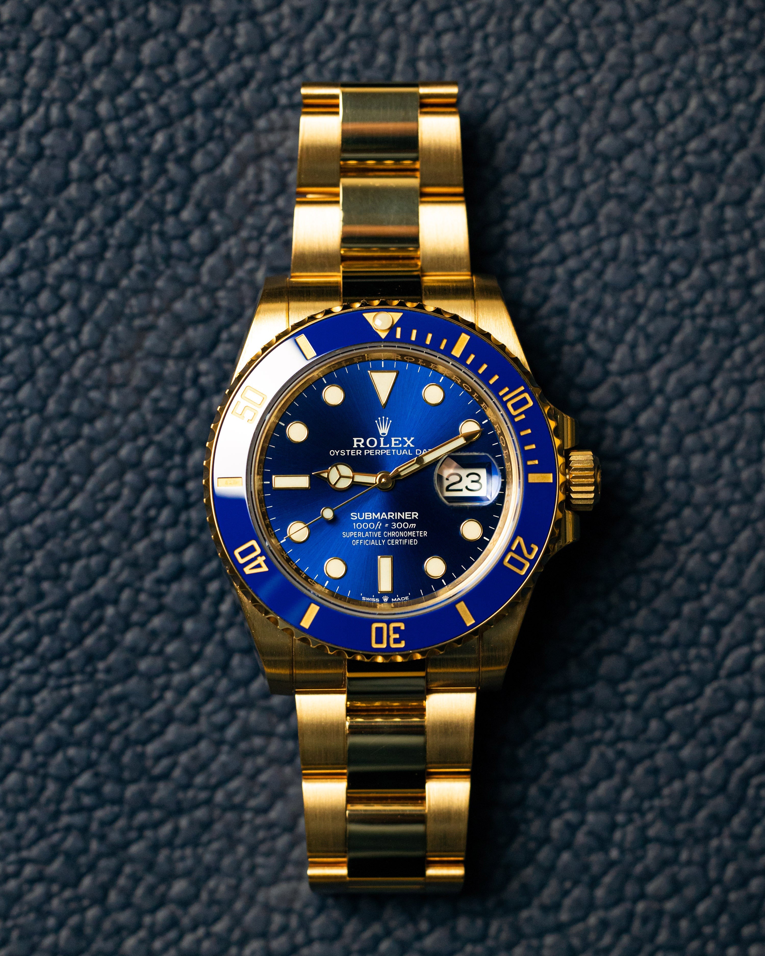 Rolex Submariner Date Oyster, 41 mm, yellow gold, Reference 126618LN