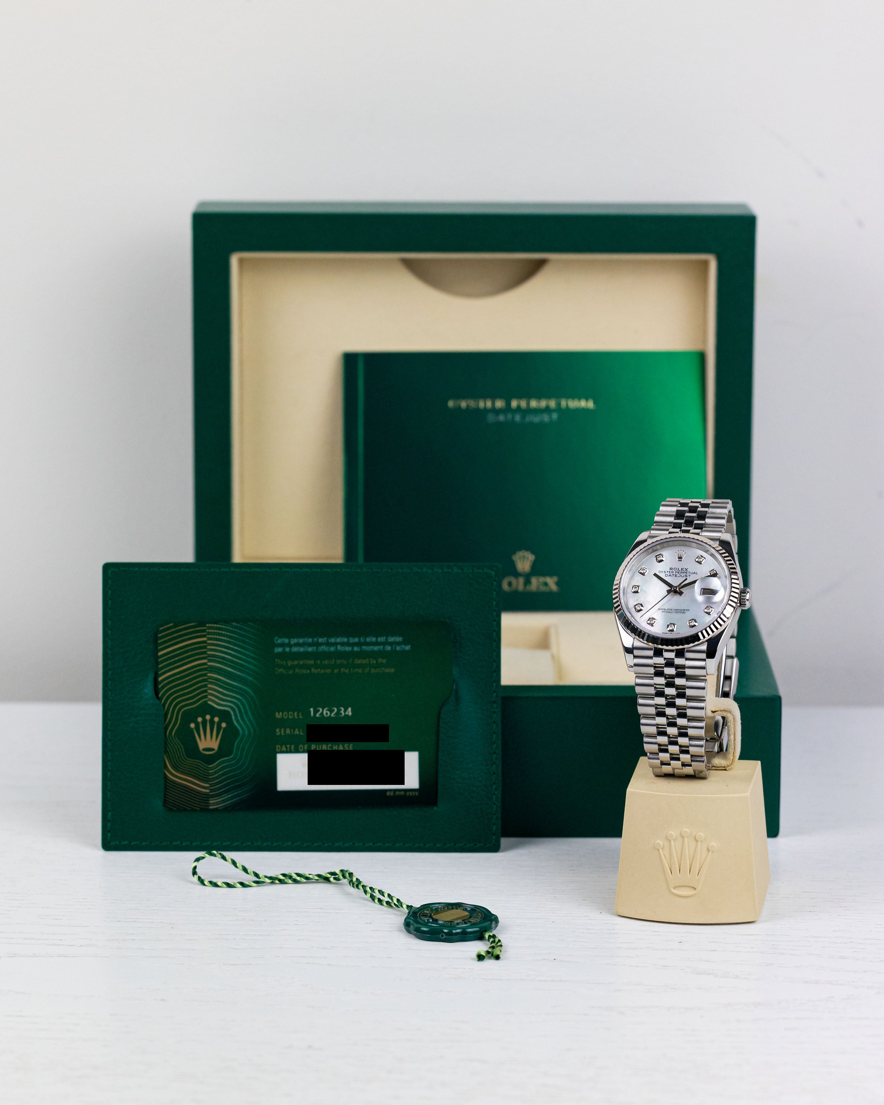 Rolex Datejust 36 MOP Diamond Dial 126234