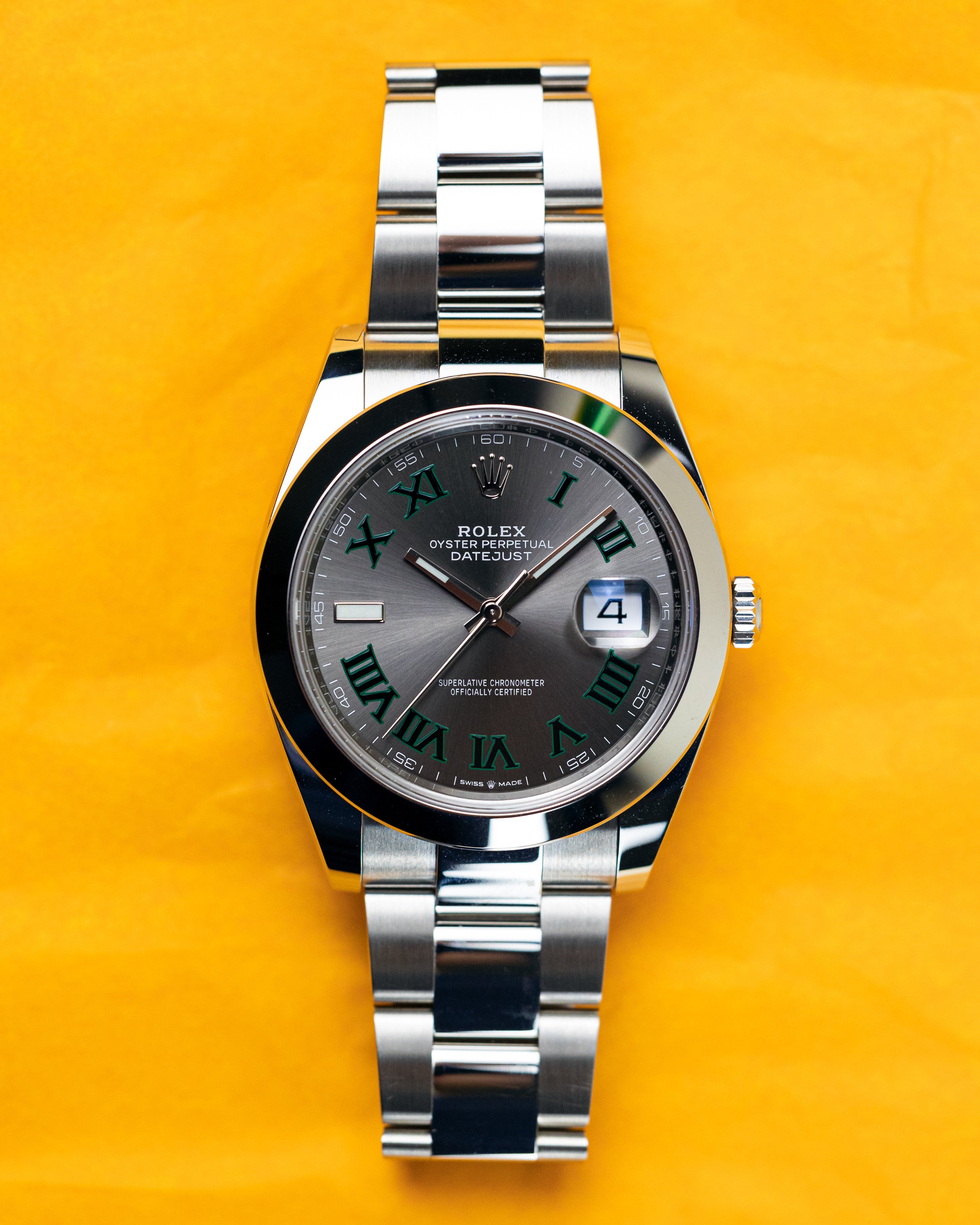 2021 Rolex Datejust 41 Wimbledon Dial 126300