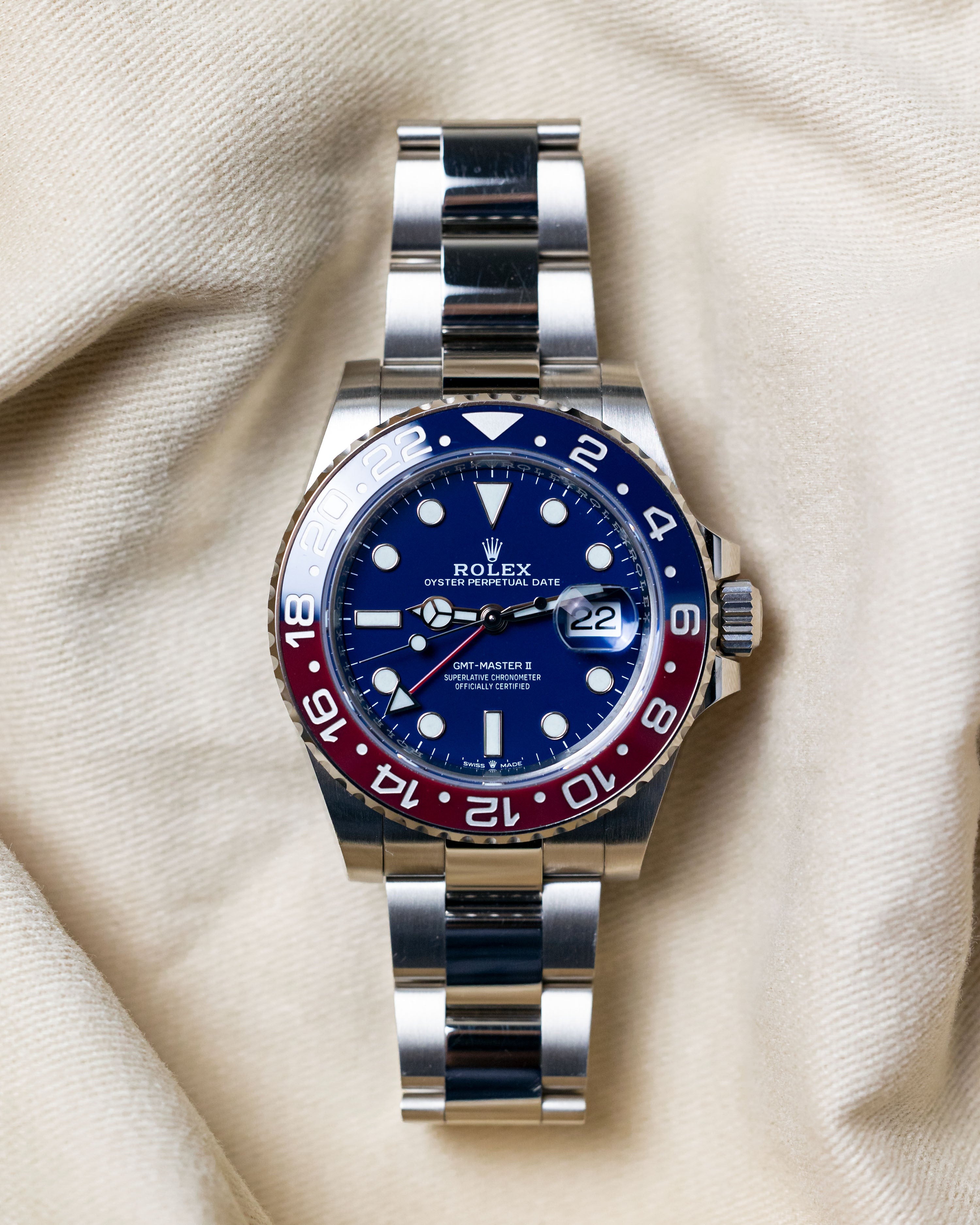 Rolex GMT-Master II Pepsi Blue Dial Men's Watch 126719BLRO-0003
