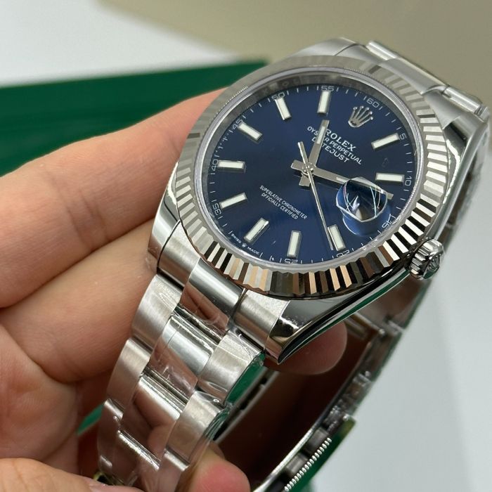 Rolex Datejust 41 Blue Dial Oyster Bracelet Watch 126334-0001