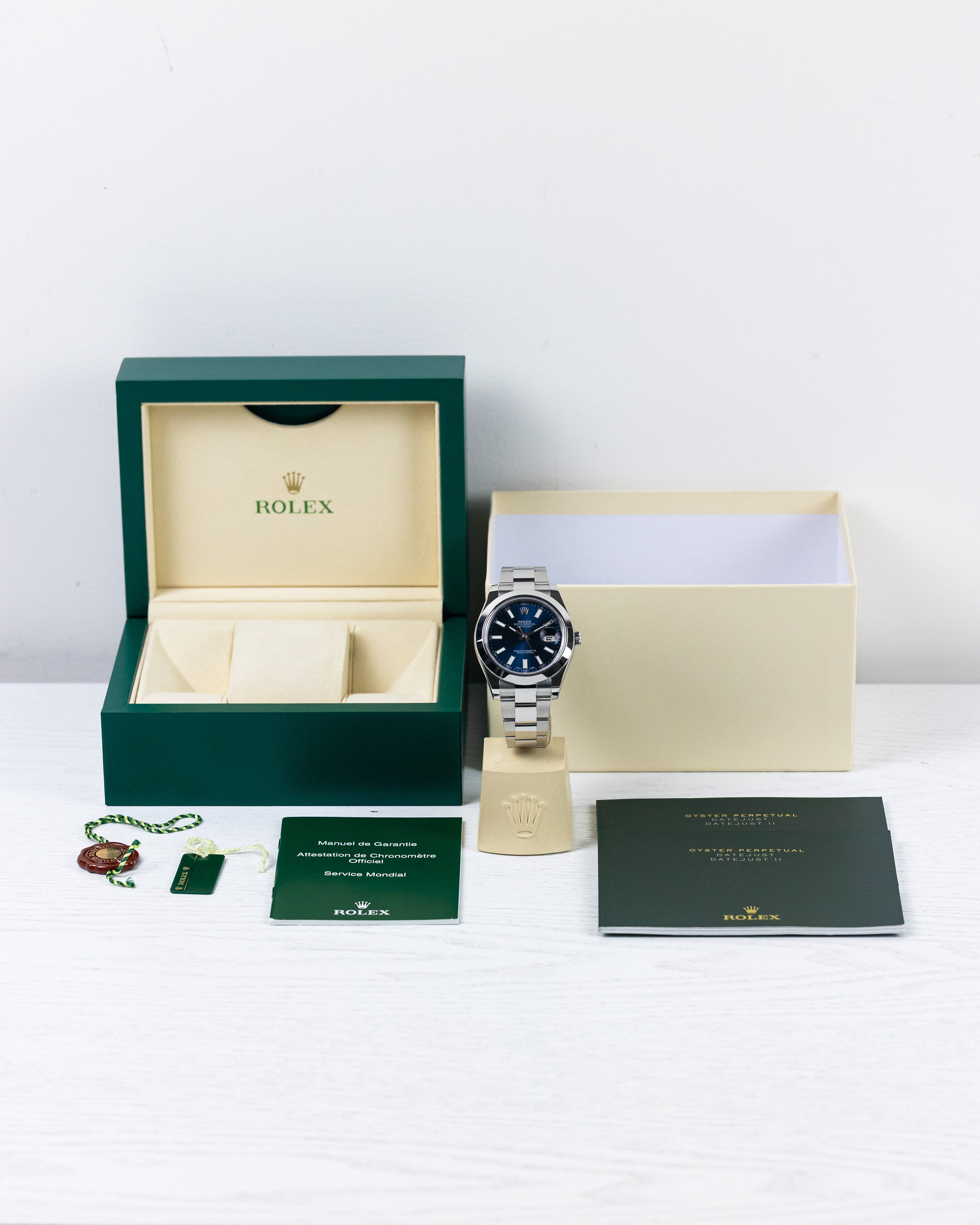 2015 Rolex Datejust II 41mm Blue Dial