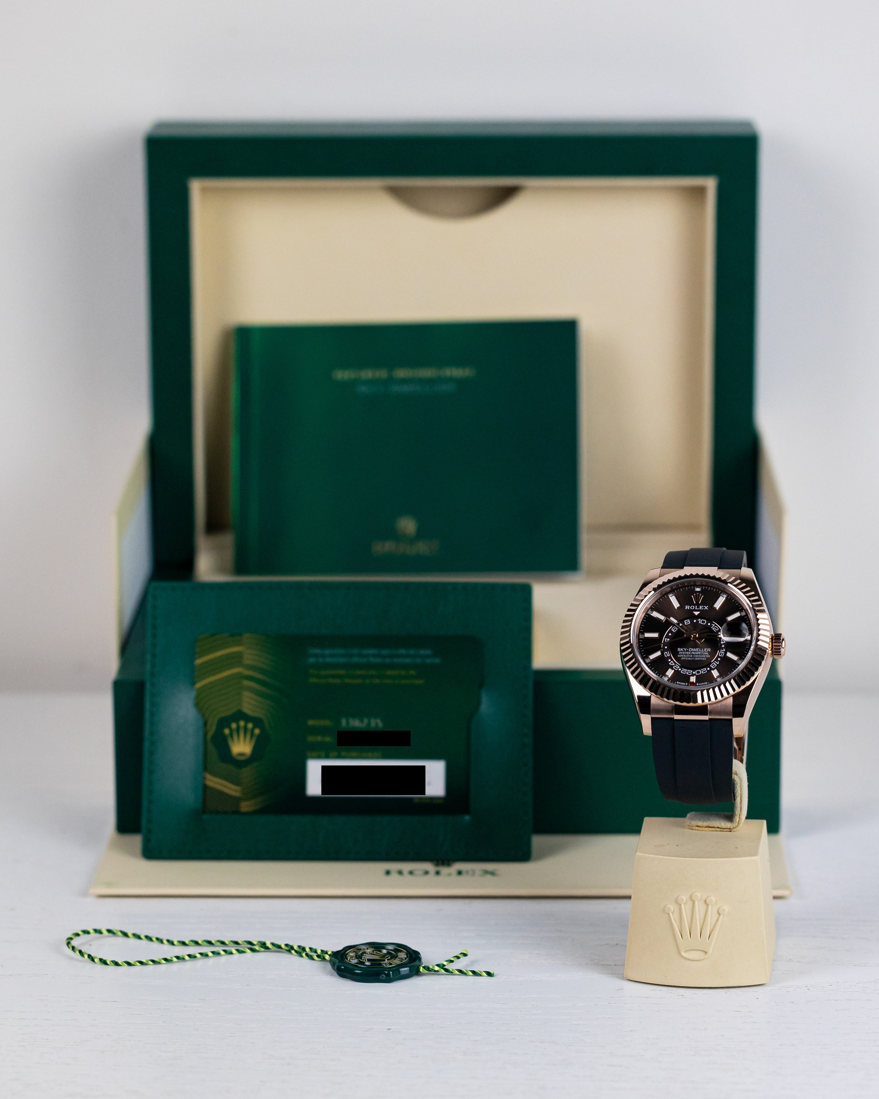 2024 Rolex Sky-Dweller Rose Gold/Chocolate Dial Oysterflex