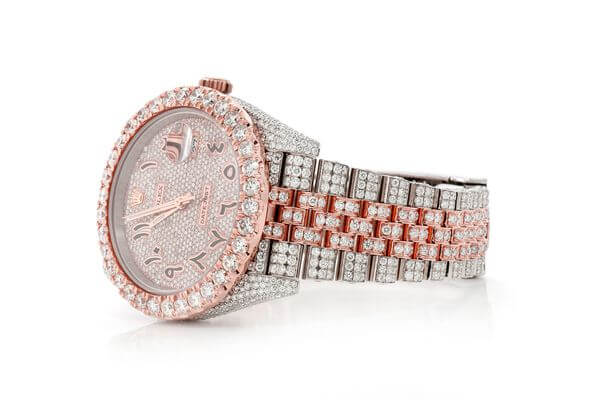 ROLEX DATEJUST DIAMOND 41MM TWO TONE AUTOMATIC STAINLESS STEEL MOISSANITE 22.30CT