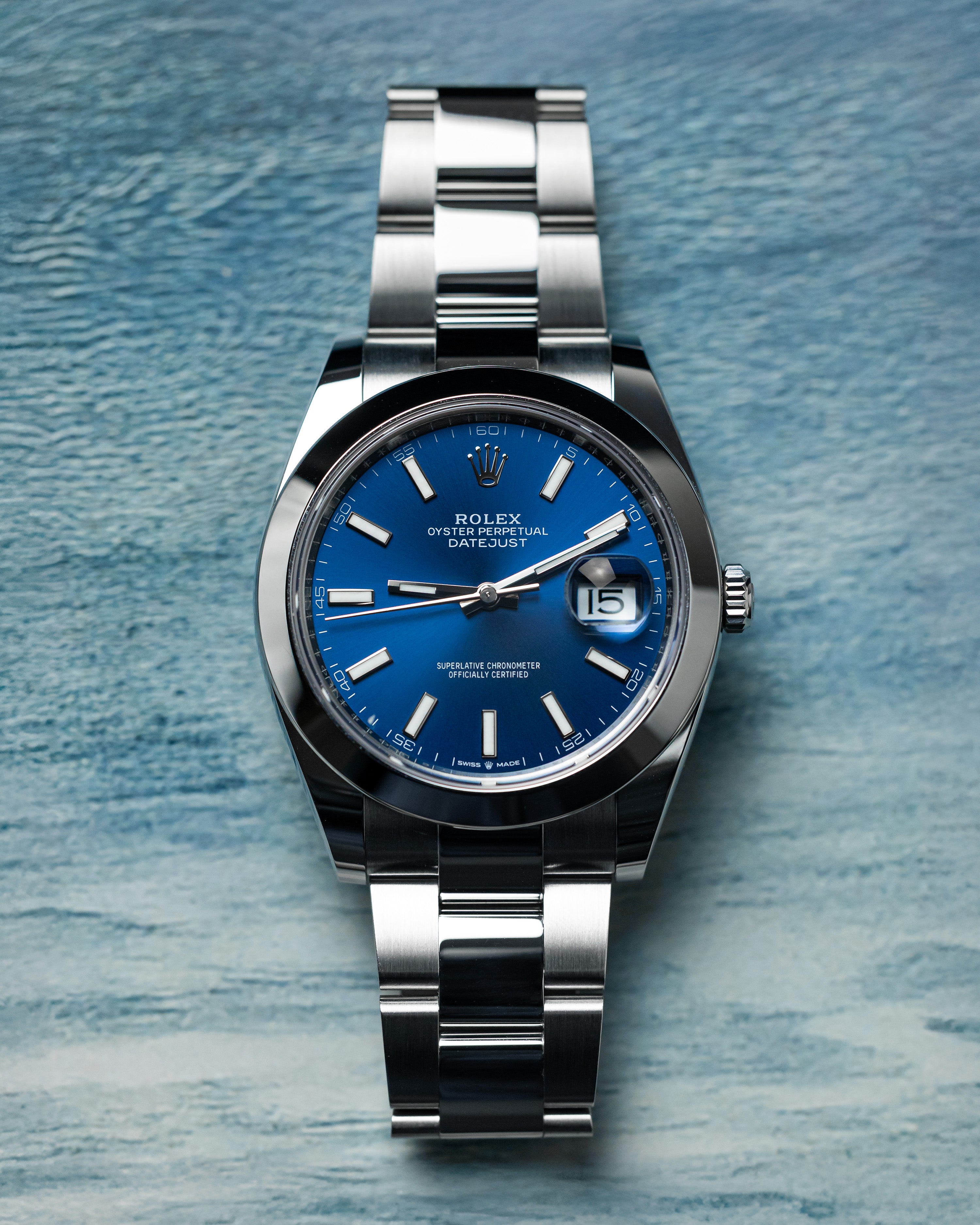 Rolex Datejust 41 Stainless Steel Blue Dial Men's Watch M126300-0001