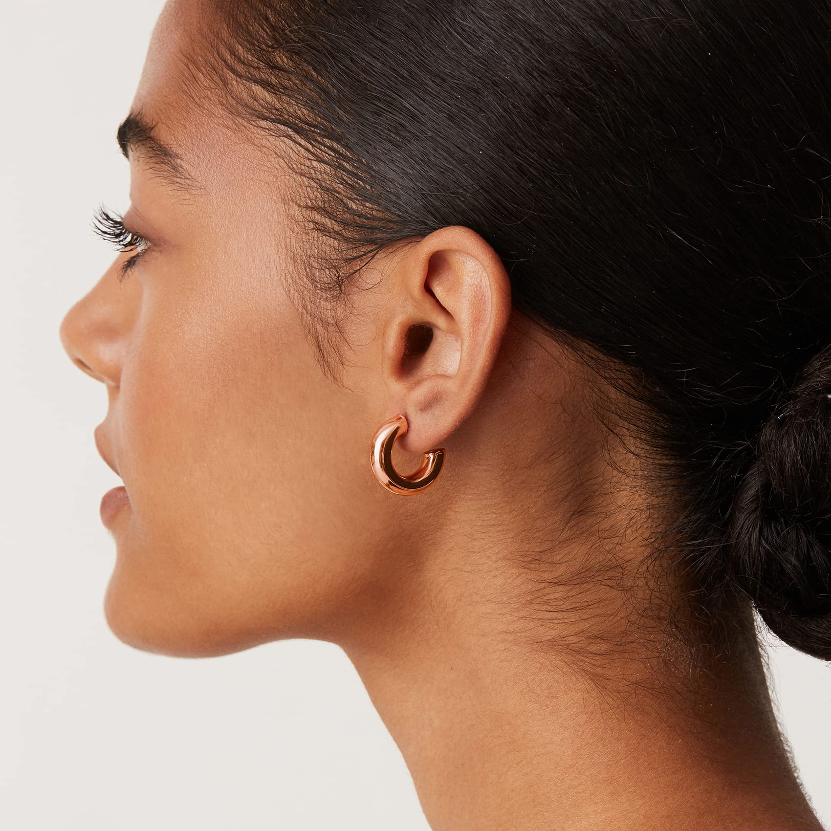 Jewelry earings14K Gold Plated Lightweight Chunky