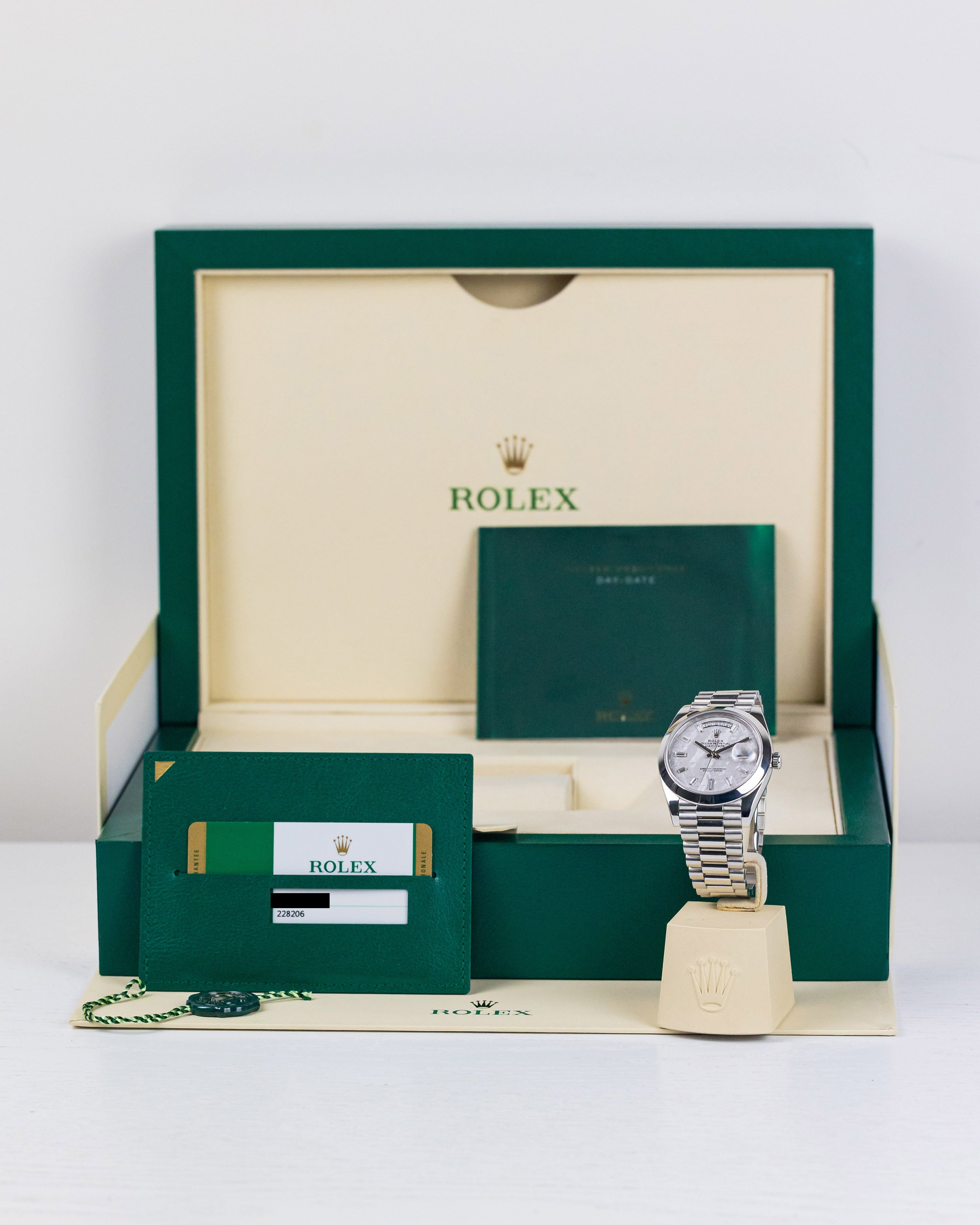2019 Rolex Day-Date 40 Meteorite Diamond Dial (Discontinued)