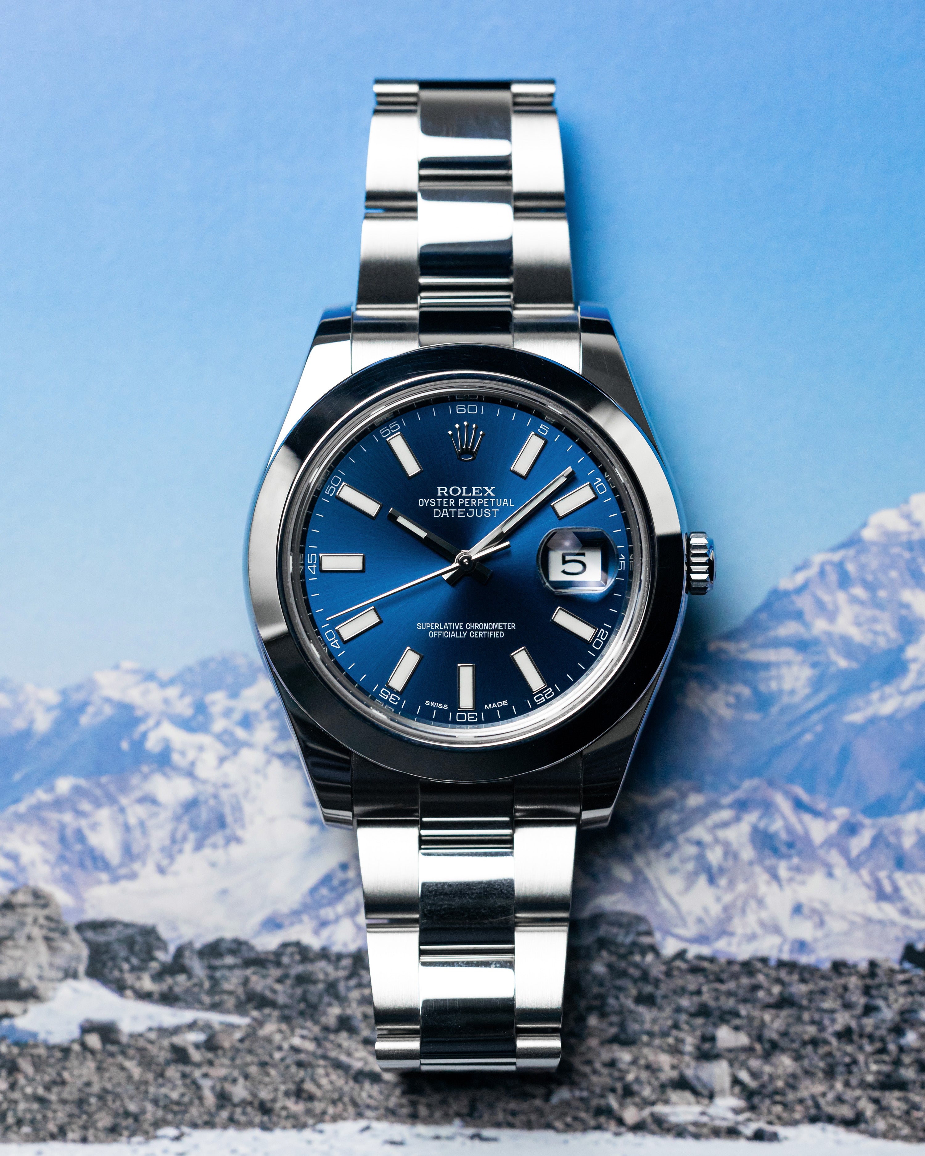2015 Rolex Datejust II 41mm Blue Dial