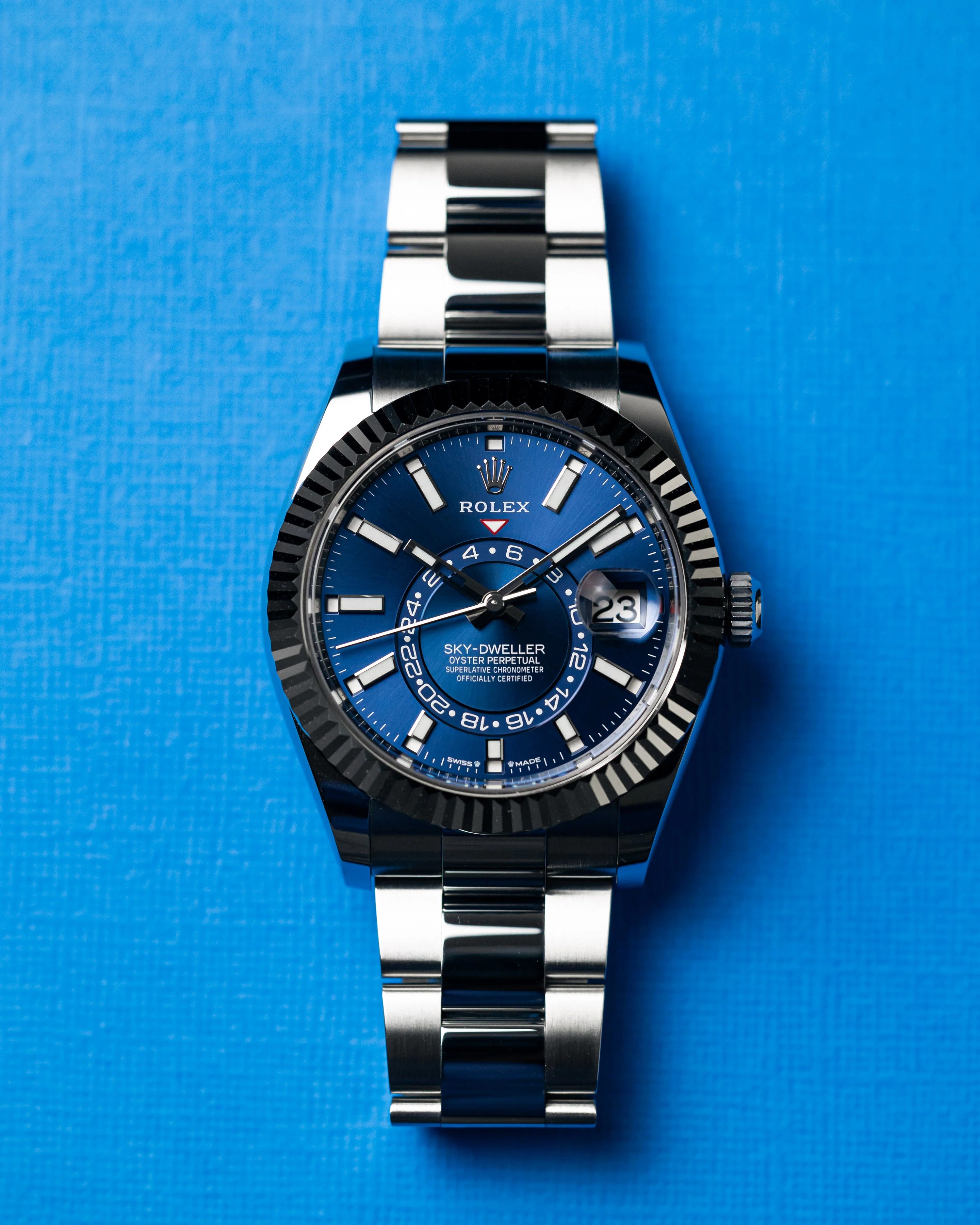 Rolex Sky-Dweller Blue Dial Stainless Steel 326934-0003 Oyster Replica