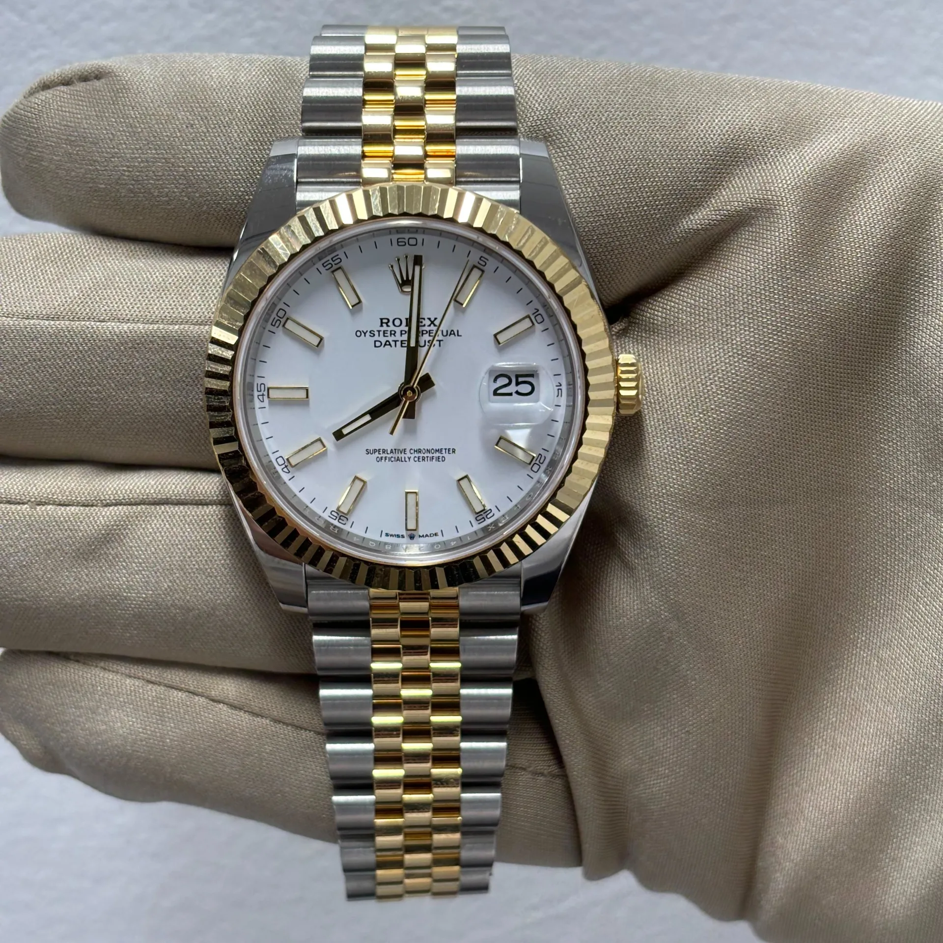 Rolex Datejust 41 Oyster, 41 mm, Oystersteel and yellow gold Reference 126333