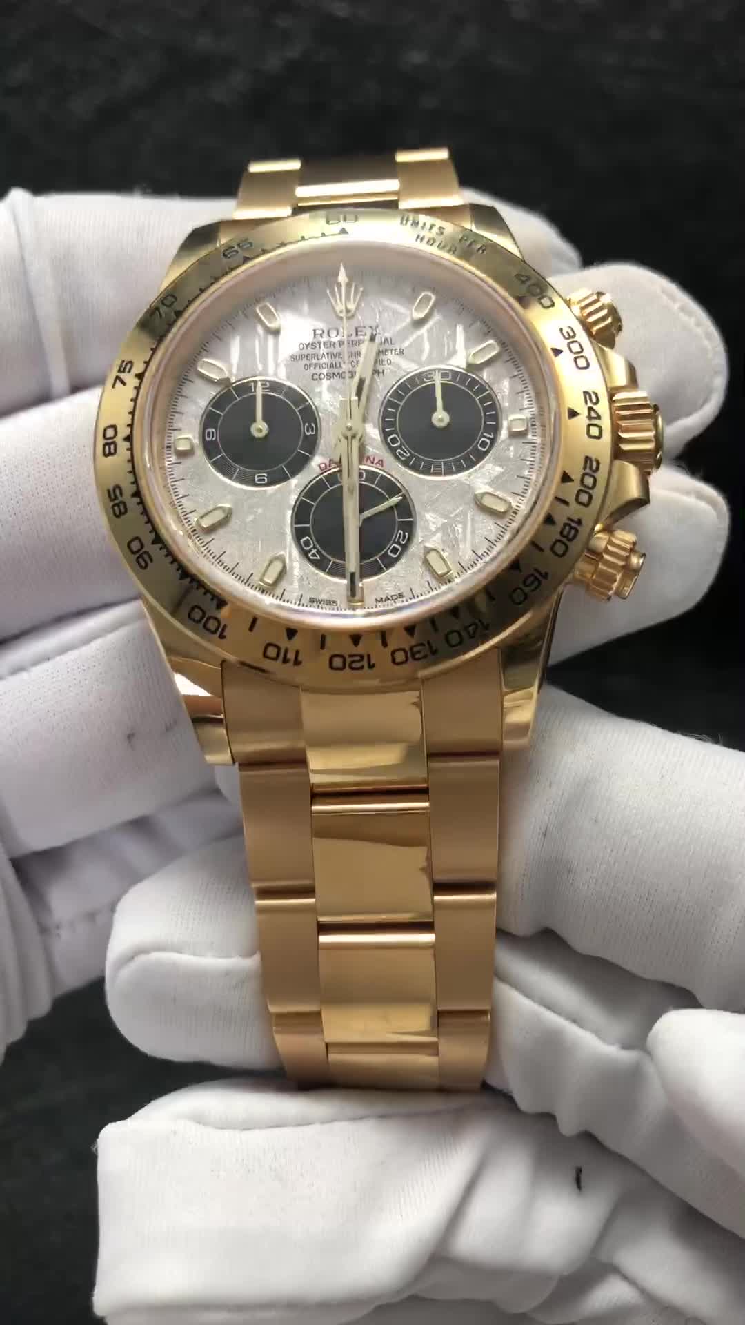 Rolex Cosmograph Daytona 18k Yellow Gold Men's Watch 116508-0015