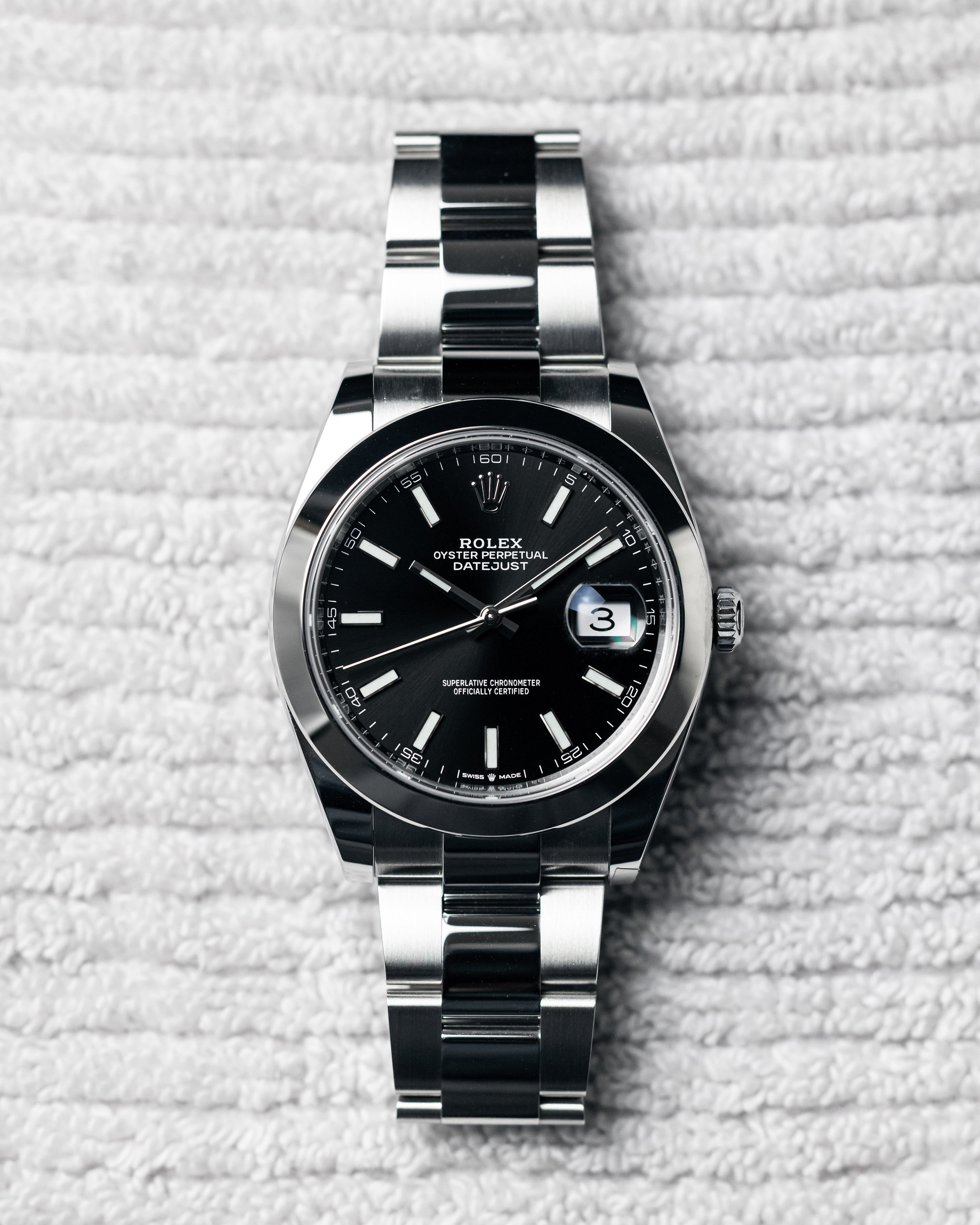 Rolex Datejust 41 Stainless Steel Black Dial Men's Watch M126300-0011