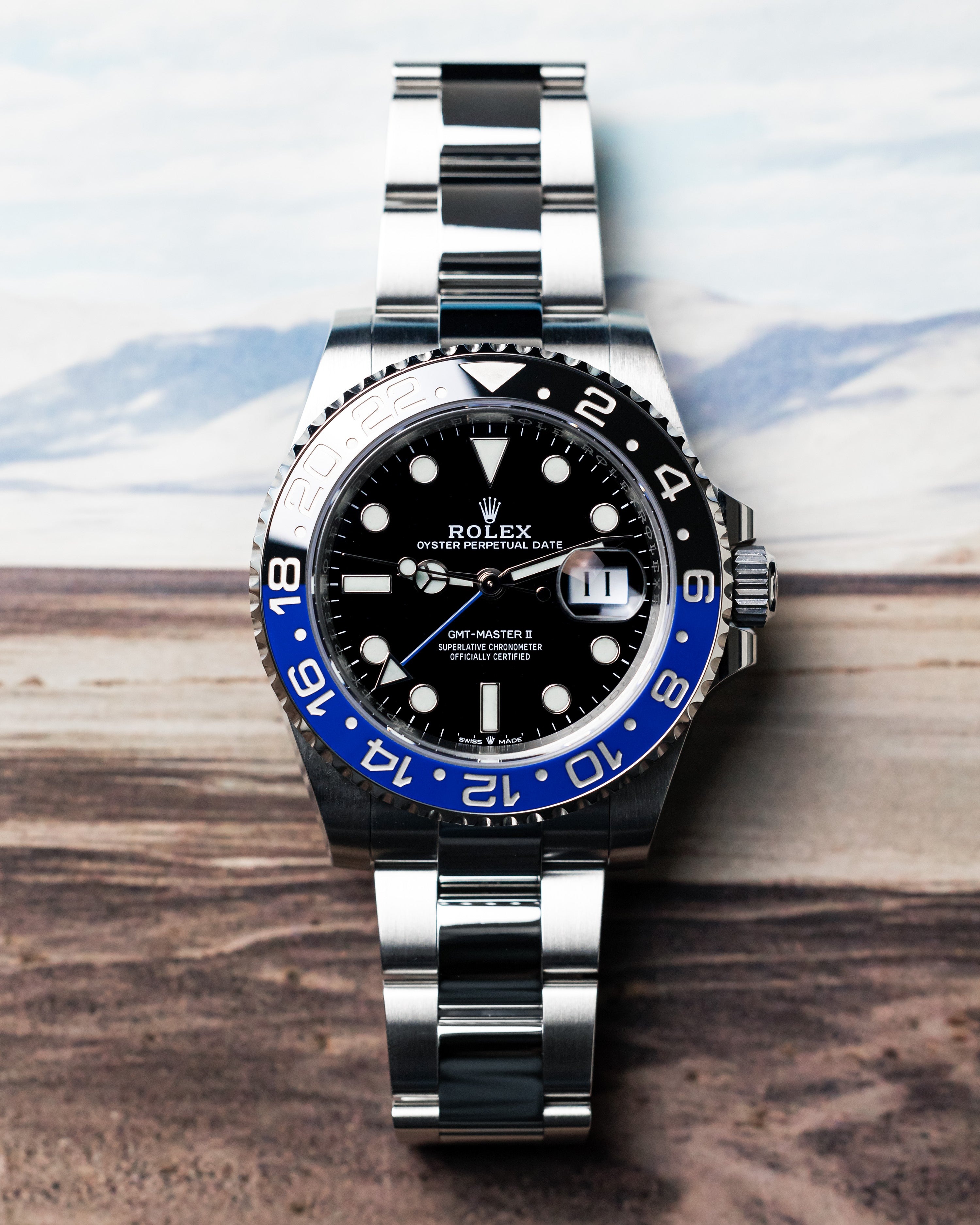 Rolex GMT Master ll Batman Oyster Bracelet Men's Watch M126710BLNR-0003