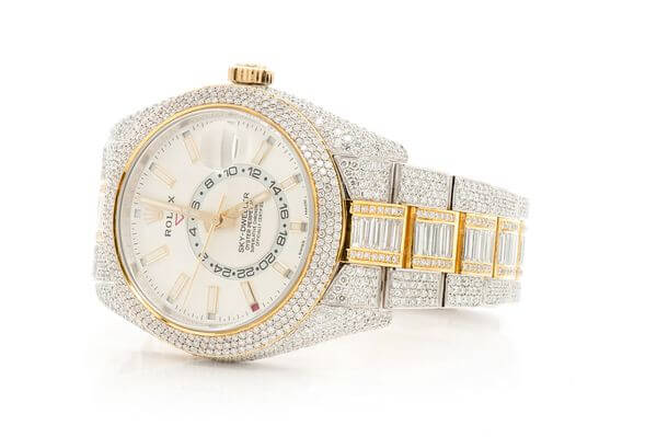 Iced-out Diamond Watches 42MM ROLEX Datejust Automatic Stainless Steel
