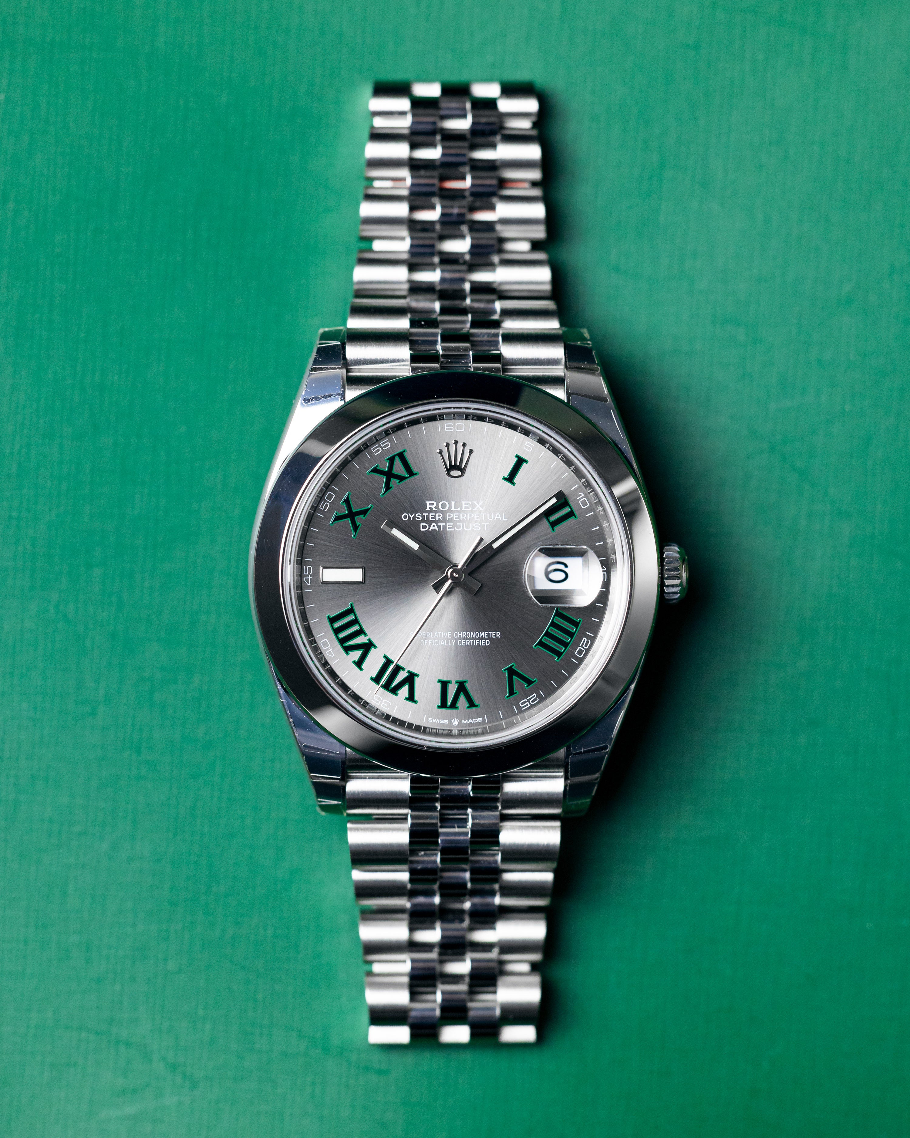 Rolex Datejust 41 Wimbledon Dial 126300