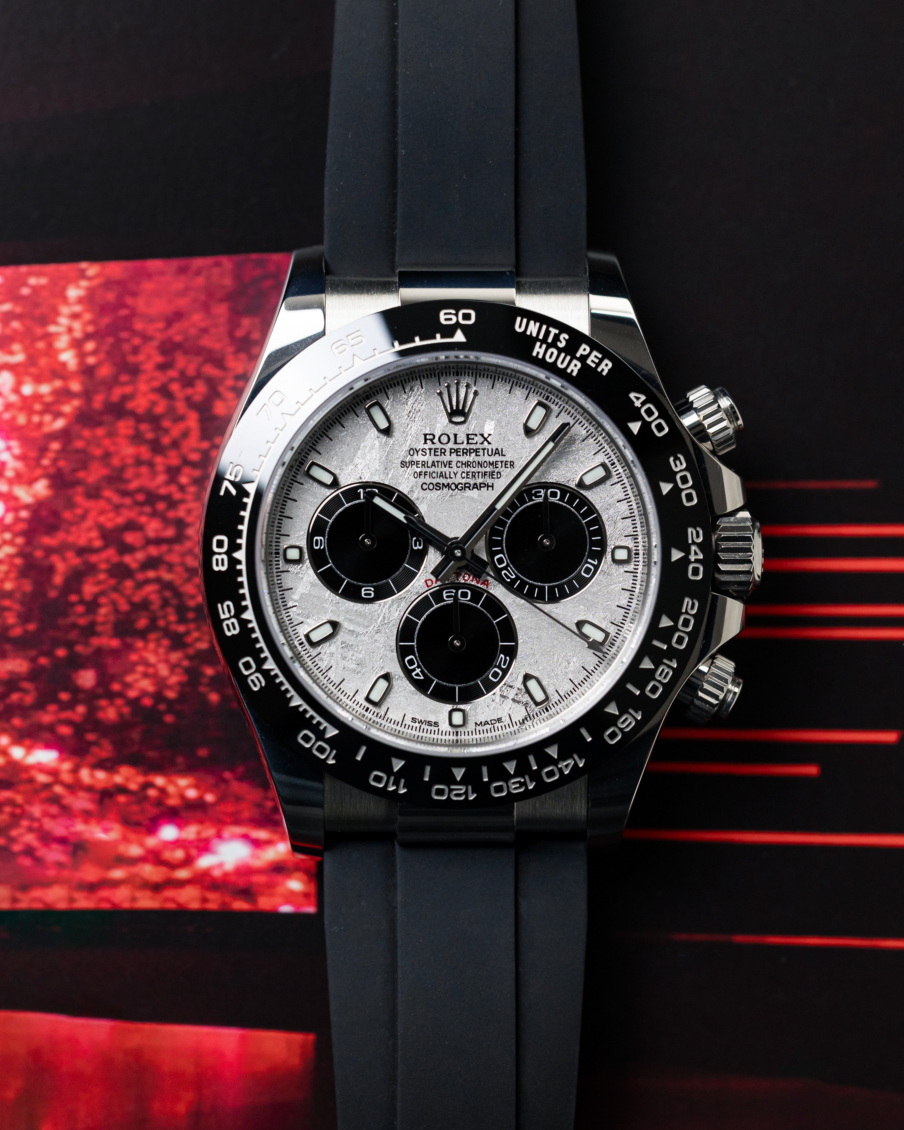 Rolex Cosmograph Daytona White Gold Meteorite 116519LN Replica
