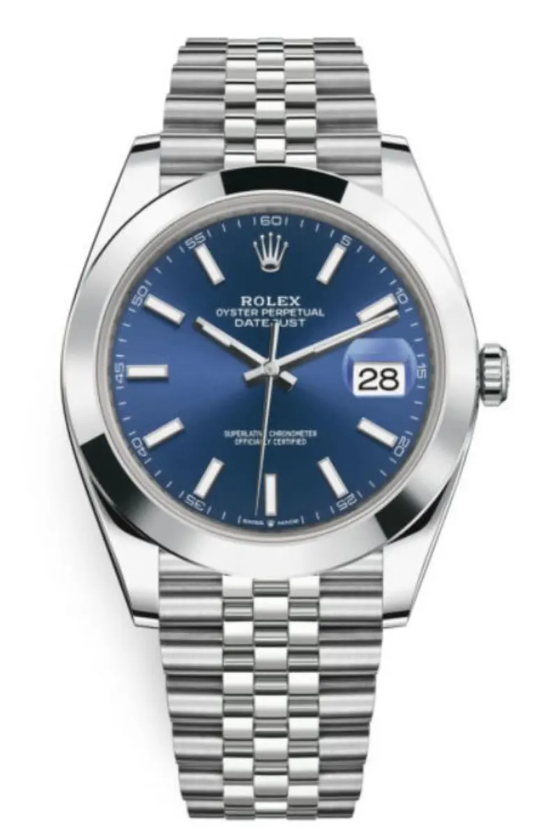 Rolex Datejust 41 Stainless Steel Blue Dial Men's Watch M126300-0002