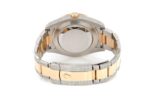 CHEAPEST ICED OUT ROLEX DATEJUST II 41MM TWO TONE AUTOMATIC STAINLESS STEEL WATCH 15.00CT