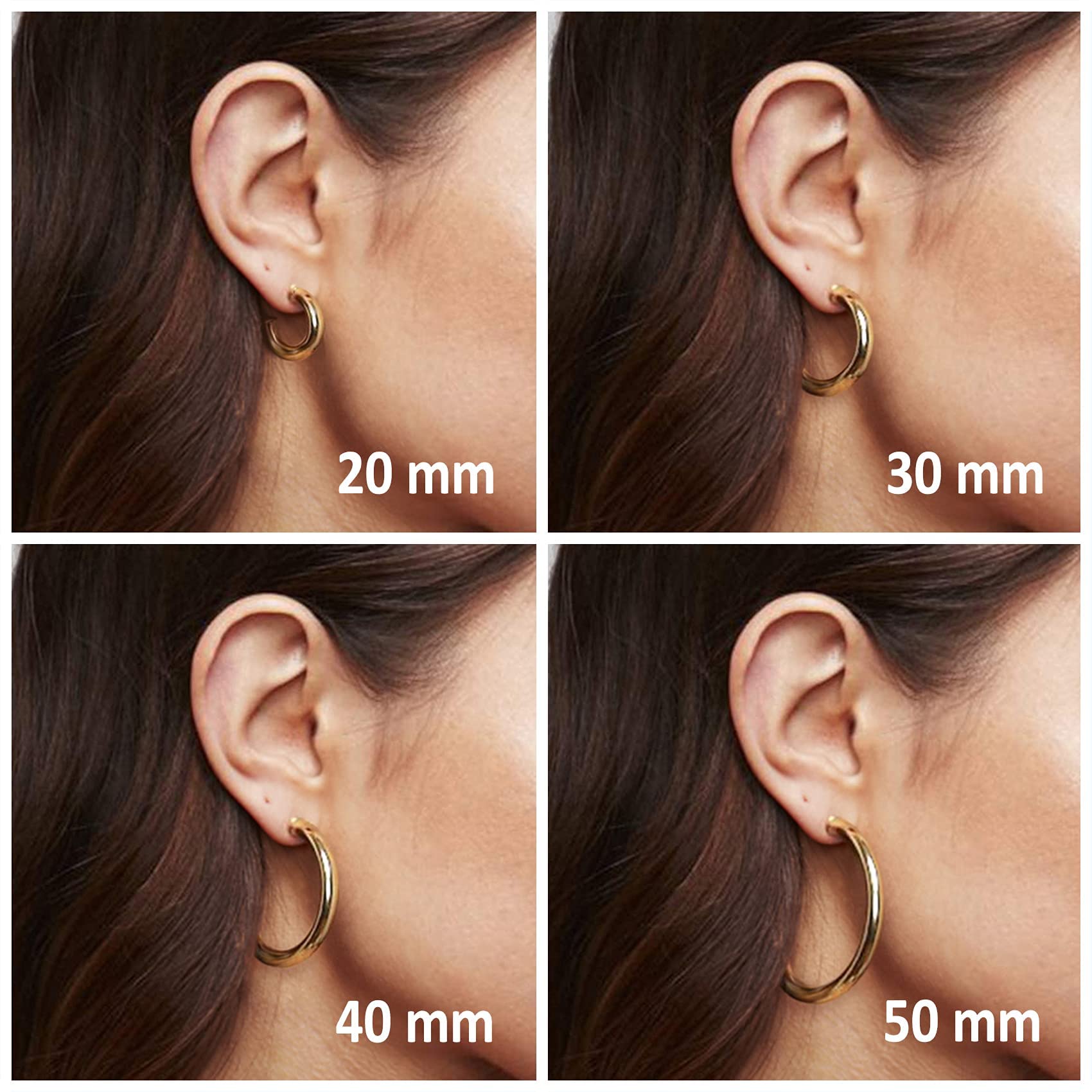 Jewelry earings14K Gold Plated Lightweight Chunky