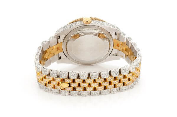 ROLEX Oyster Perpetual Diamond Datejust 41MM two-tone gold full iced moissanite 19.30CT