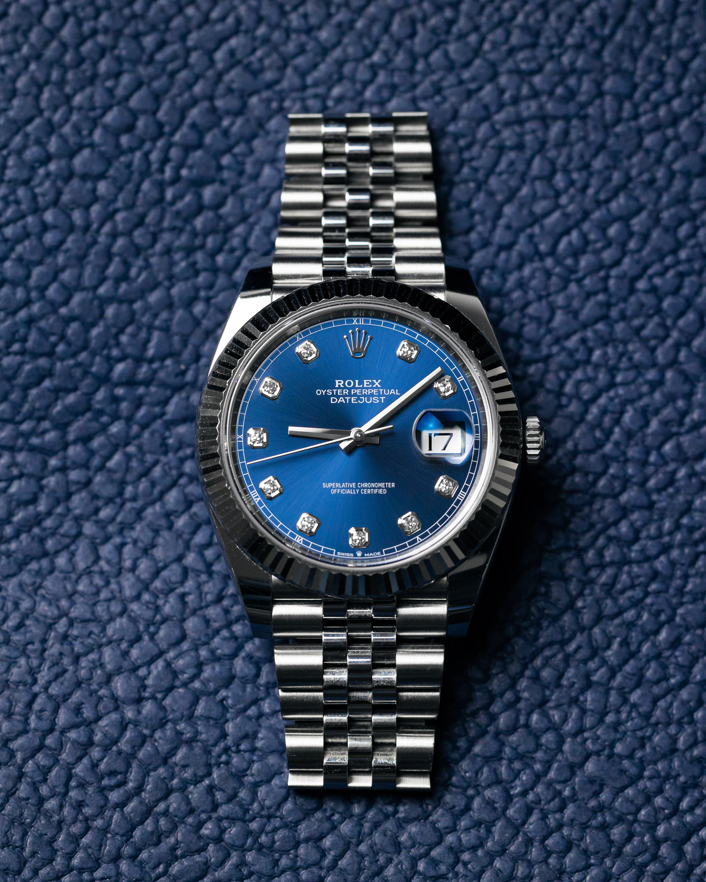 Rolex Datejust 41 Blue Diamond Dial Men's Watch M126334-0016