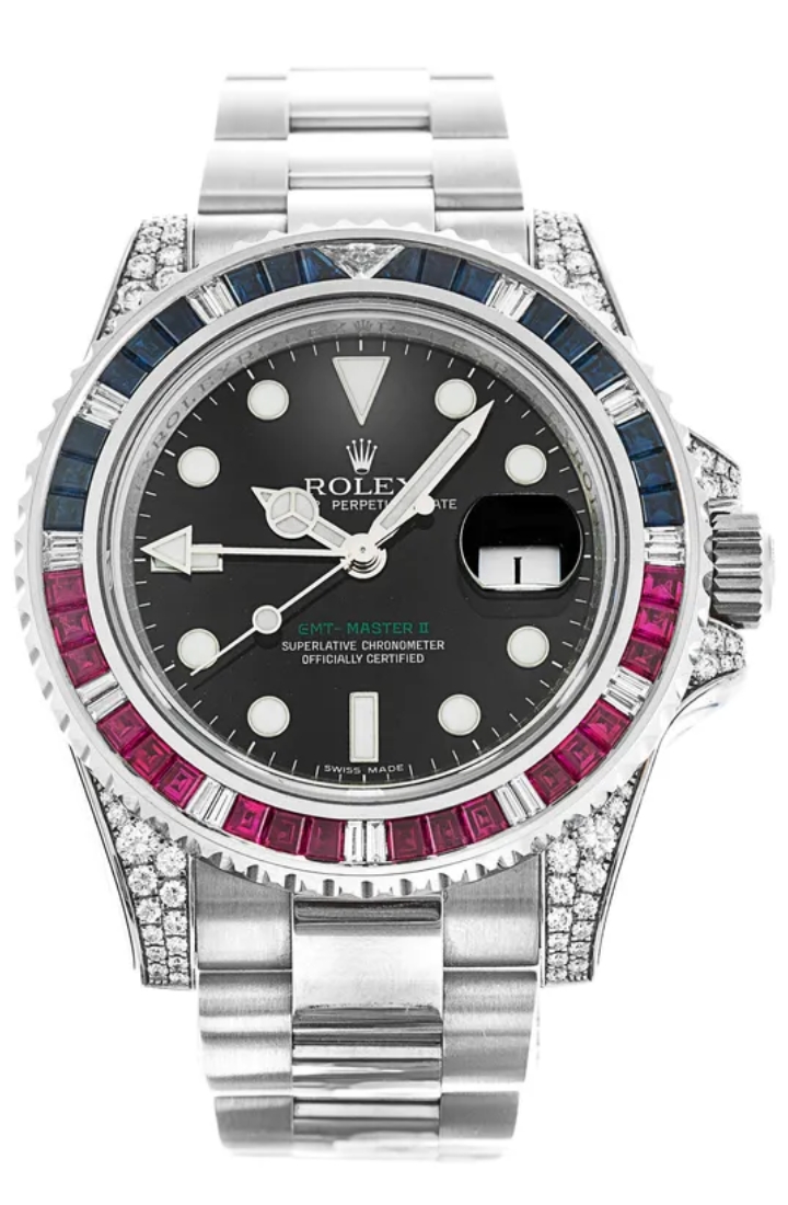 Rolex GMT Master II Blue&Red Diamonds 40mm 116759 SARU