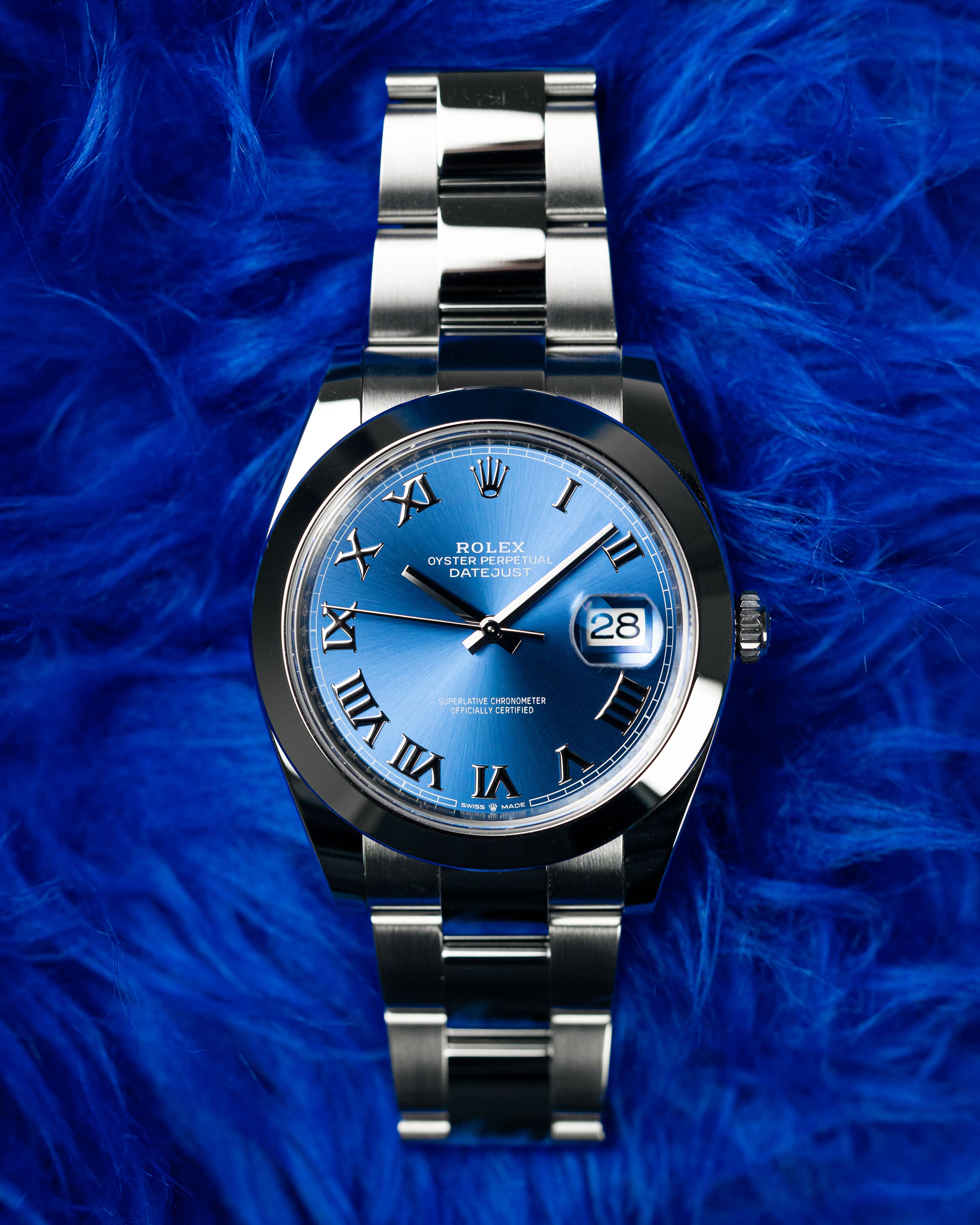 2023 Rolex Datejust 41 Blue Dial Roman Numerals