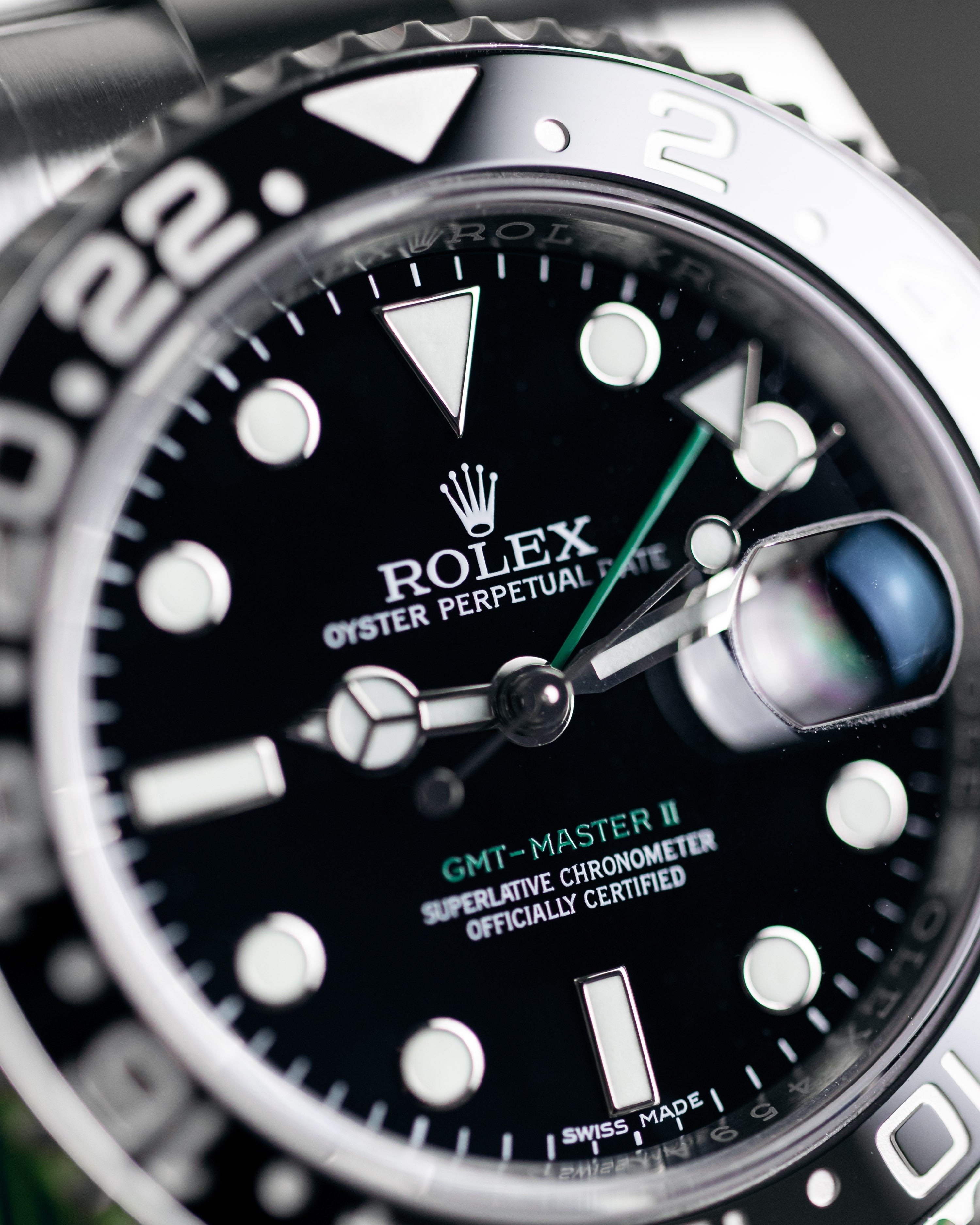 Rolex GMT-Master II Black Dial Oystersteel Men's Watch 116710LN-0001