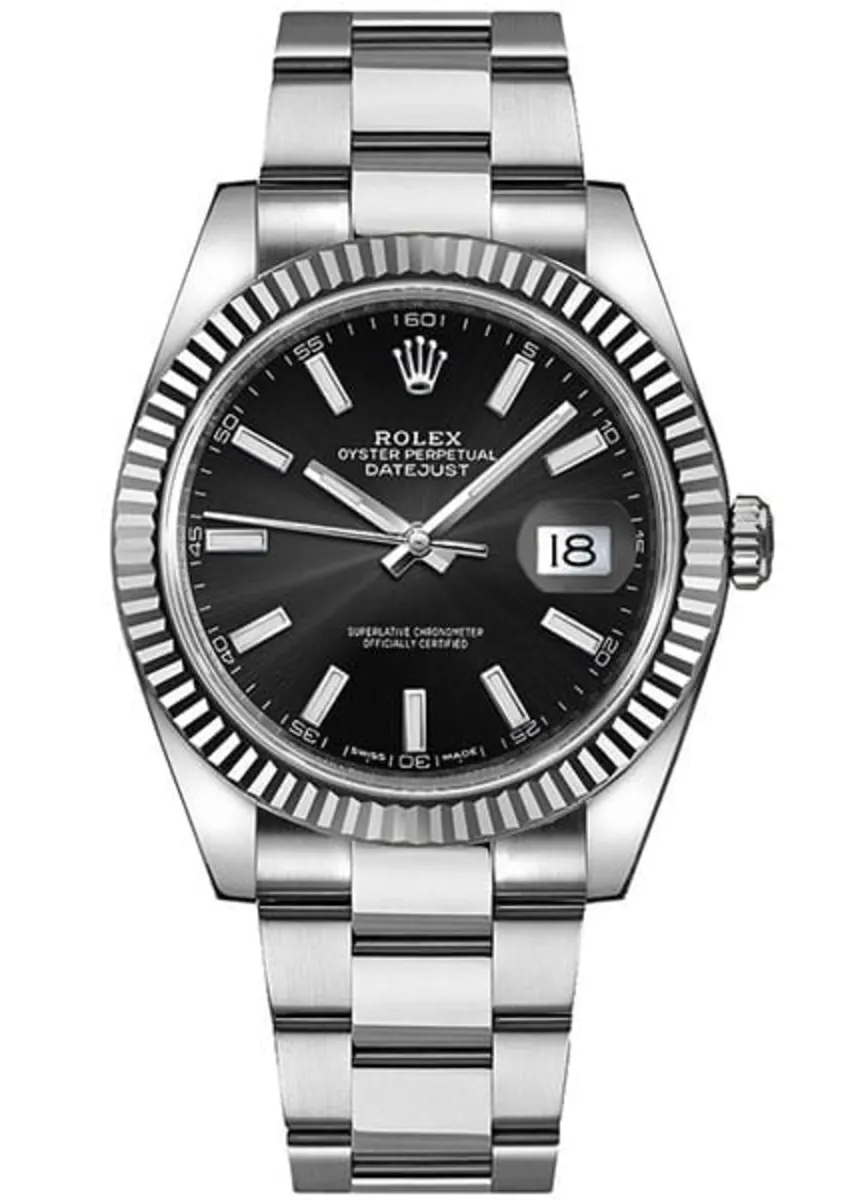Rolex Datejust 41 Stainless Steel Black Dial Men's Watch M126334-0017
