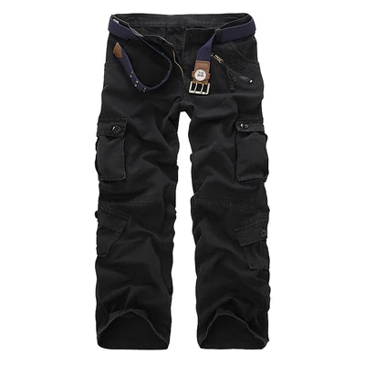 Men Cargo Pants Camouflage Trousers Military Pants for Man 7 Colors Streetwear Joggers Men Pants Straight Trouser No Belt