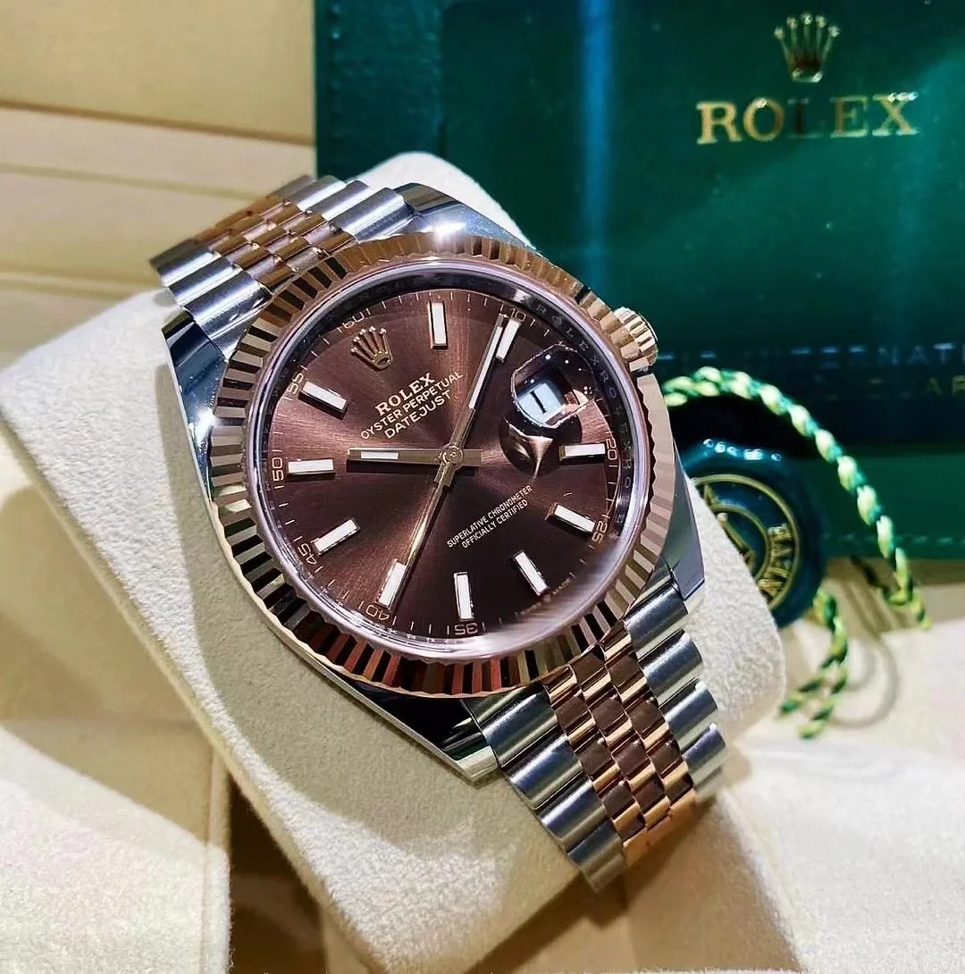 Datejust 41 Oyster, 41 mm, Oystersteel and Everose gold Reference 126331