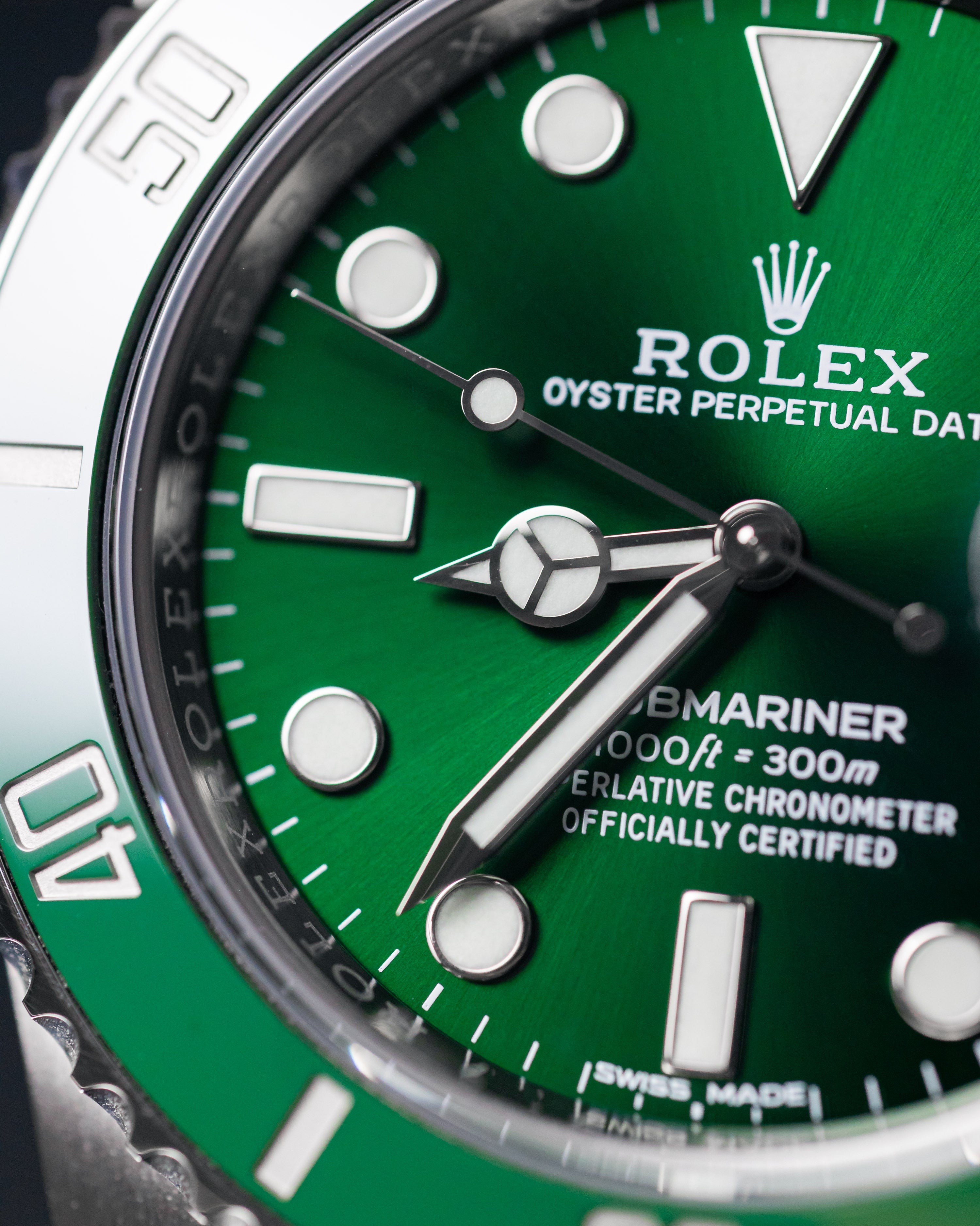 Rolex Submariner Date Hulk Oystersteel Men's Watch 116610LV-0002