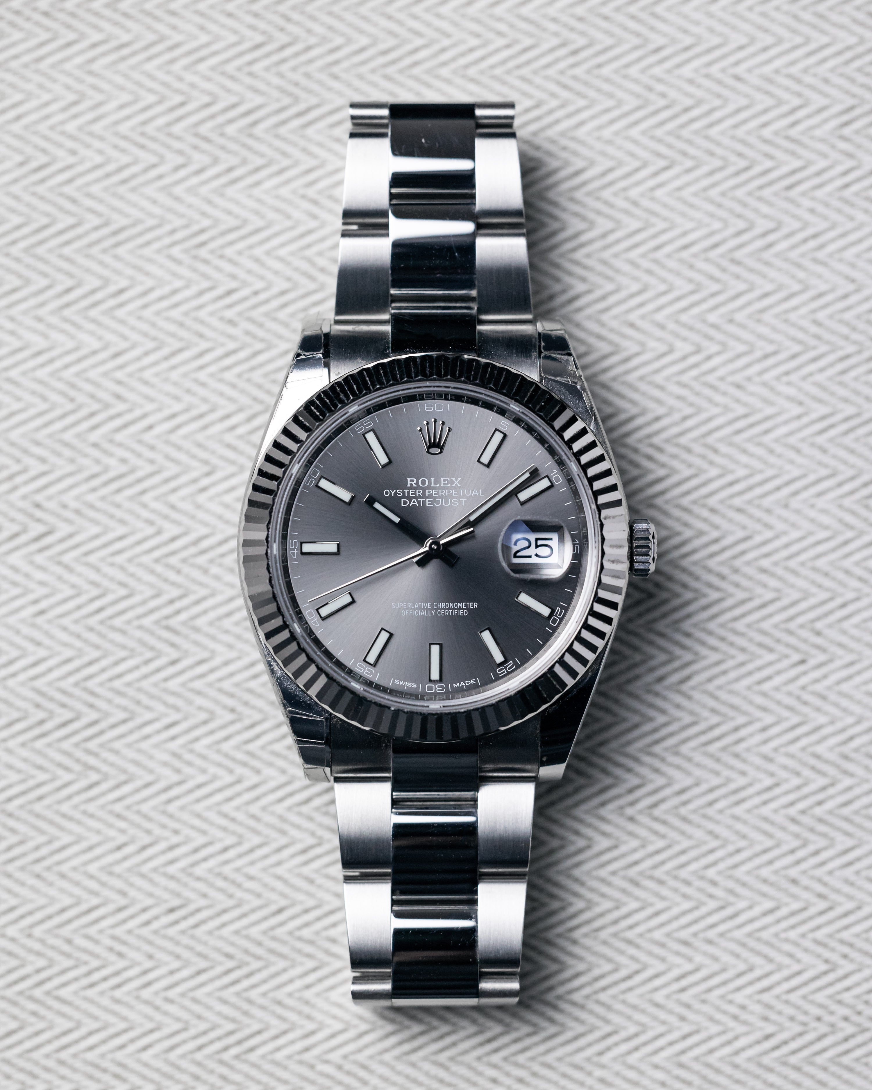 2017 Rolex Datejust 41 Slate Dial 126334