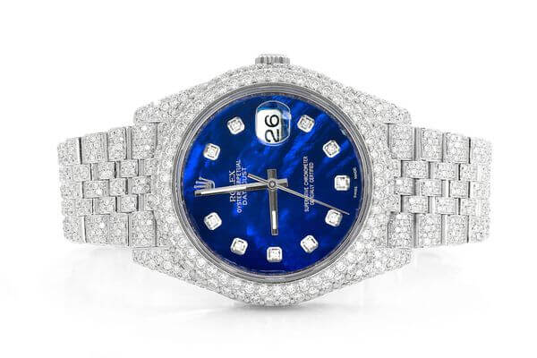 Rolex Datejust 40MM Full Iced Automatic Steel Watch 17.30CT.