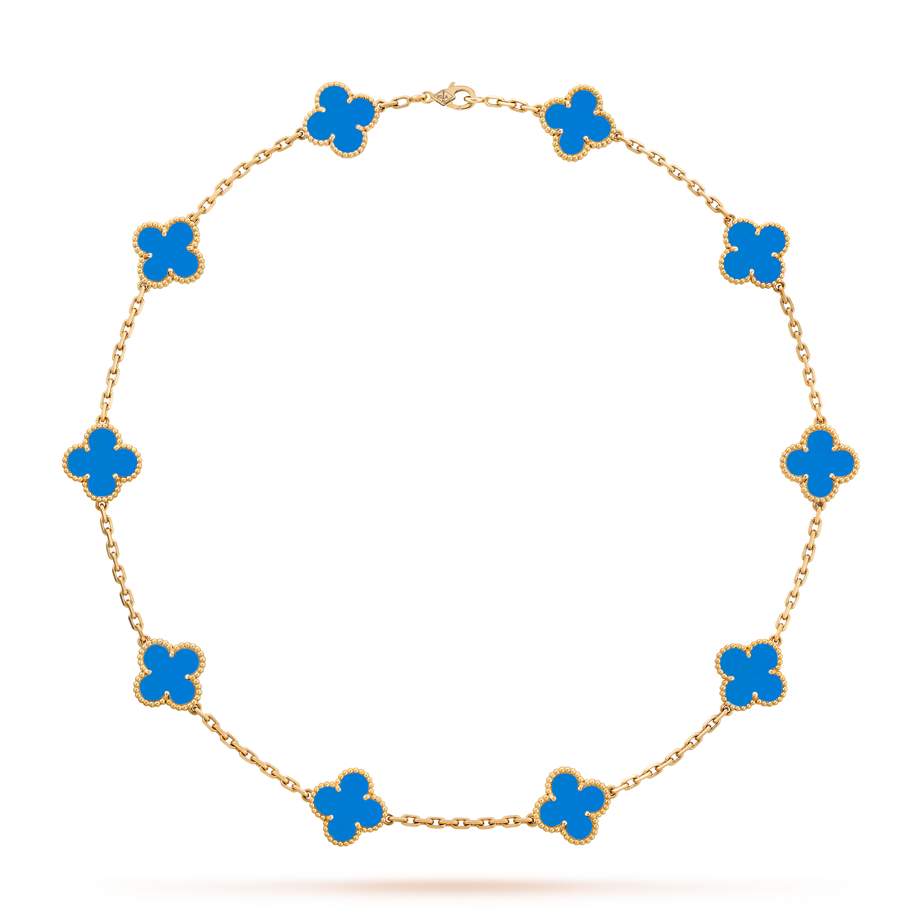 Van Cleef & Arpels Vintage Alhambra necklace, 10 motifs - luxuryevafr