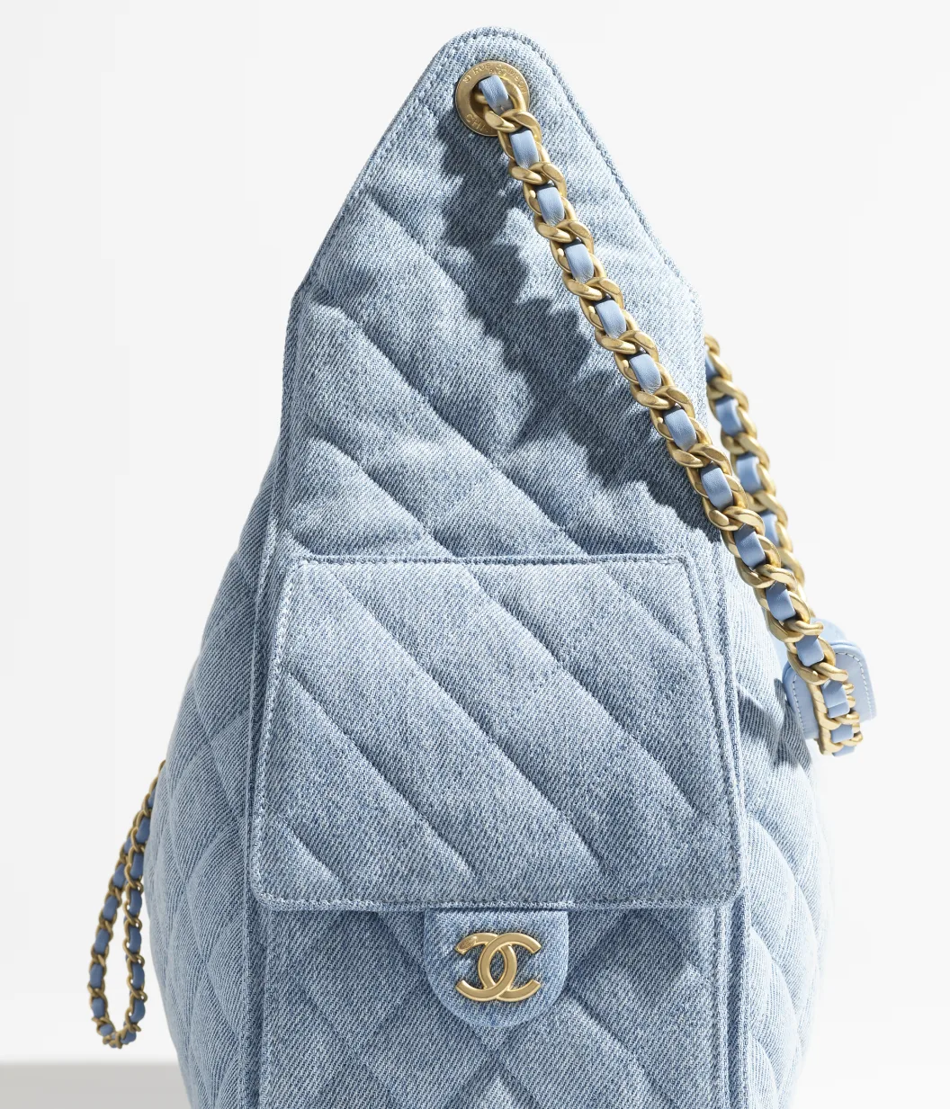 Sac à main CHANEL 25 Medium Denim Bleu Délavé - luxuryevafr
