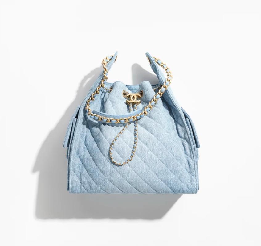 Sac à main CHANEL 25 Medium Denim Bleu Délavé - luxuryevafr