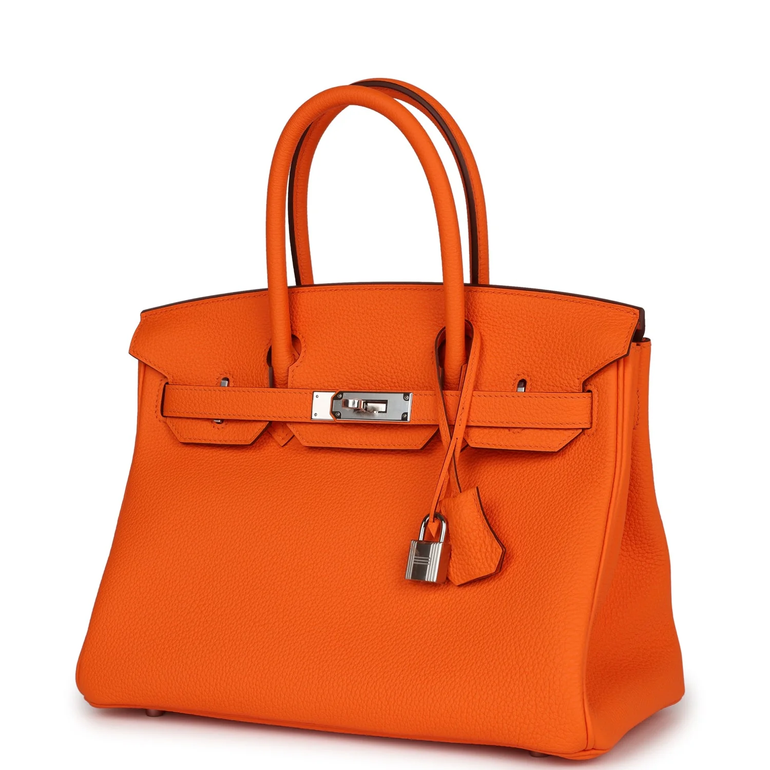Hermès Birkin 30 Orange Minium Togo Ferrures Palladium - luxuryevafr