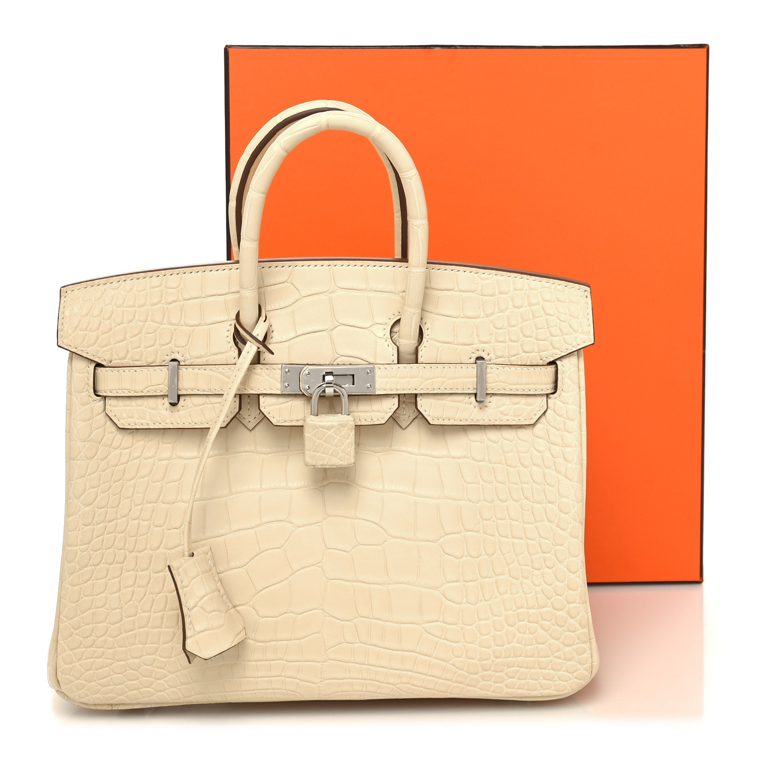 Hermès Birkin 25 — Alligator Vanille Mat - luxuryevafr