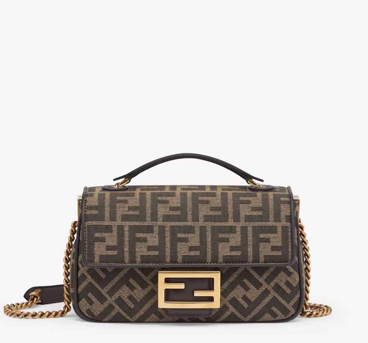 Sac baguette midi FENDI avec chaîne - luxuryevafr