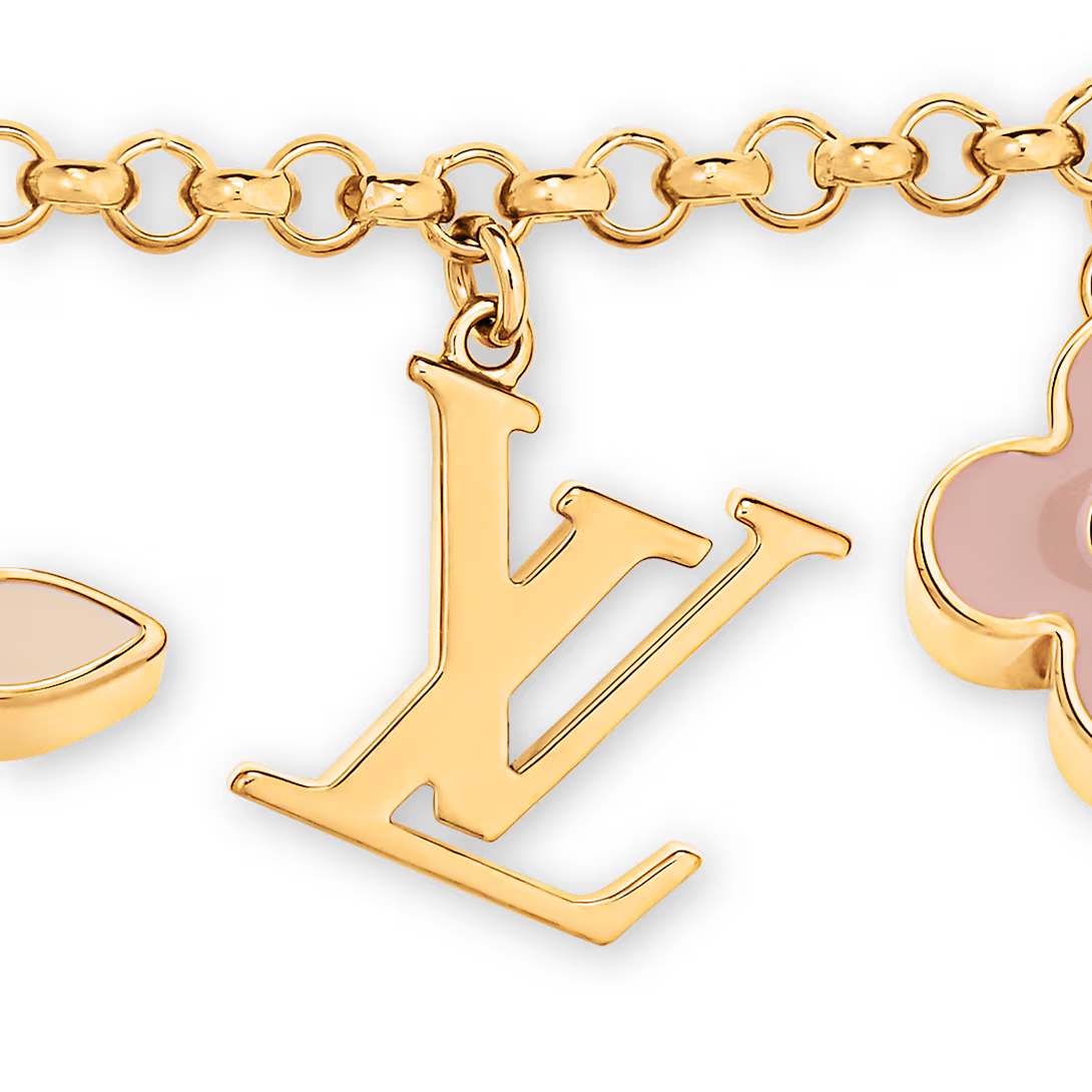 LV Fleur de Monogram Bag Charm Chain M01413 - luxuryevafr
