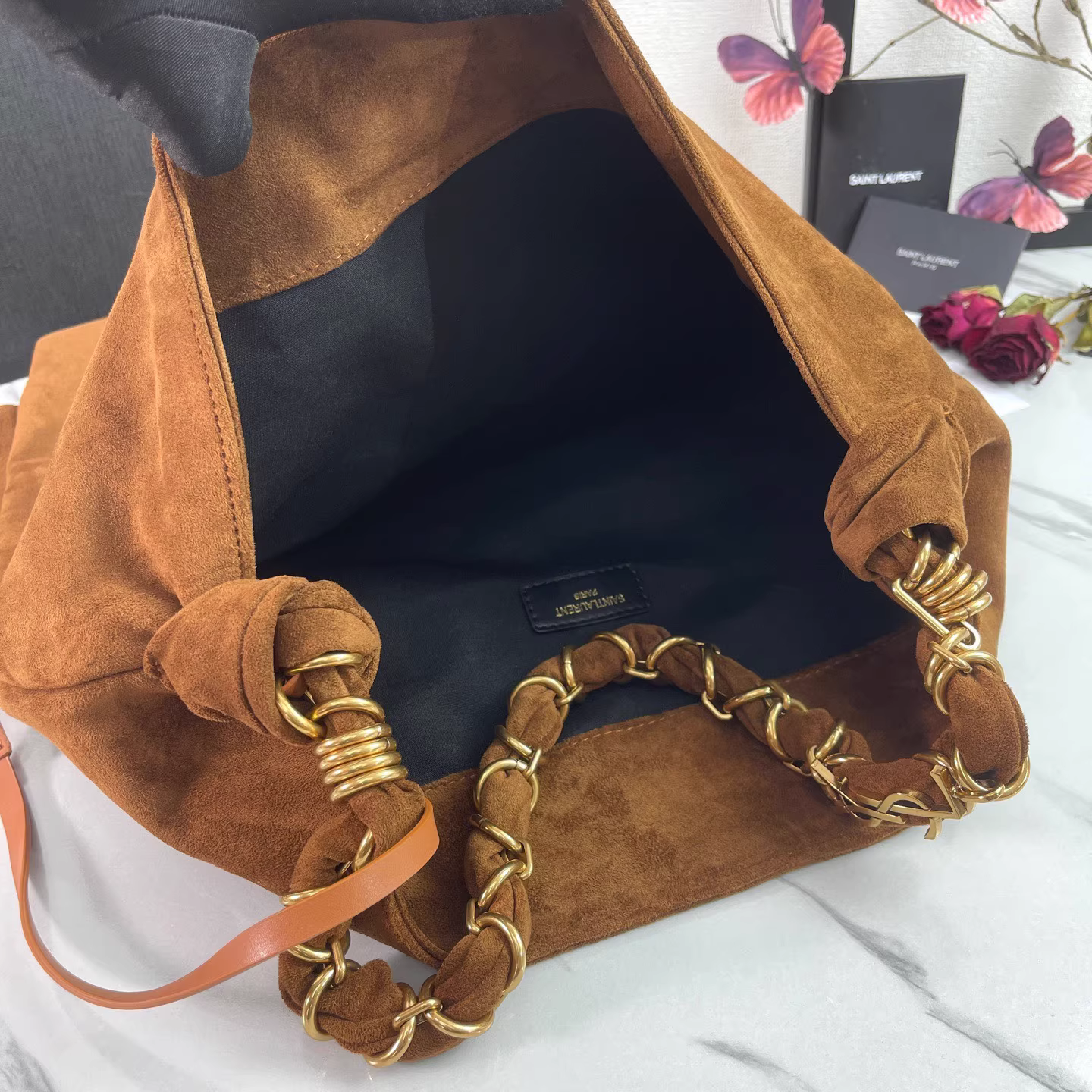 YSL AMALIA en daim - luxuryevafr