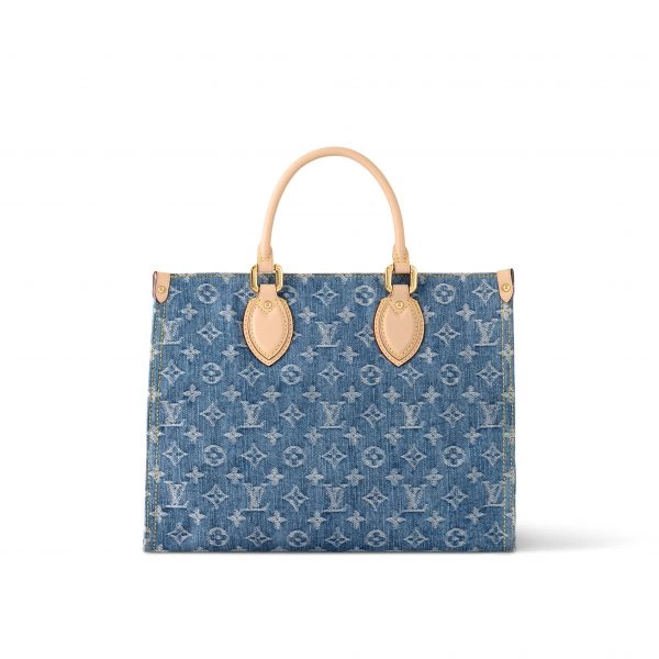 【🔥Offres spéciales🔥】Louis Vuitton M46871 OnTheGo MM Denim Blue - luxuryevafr