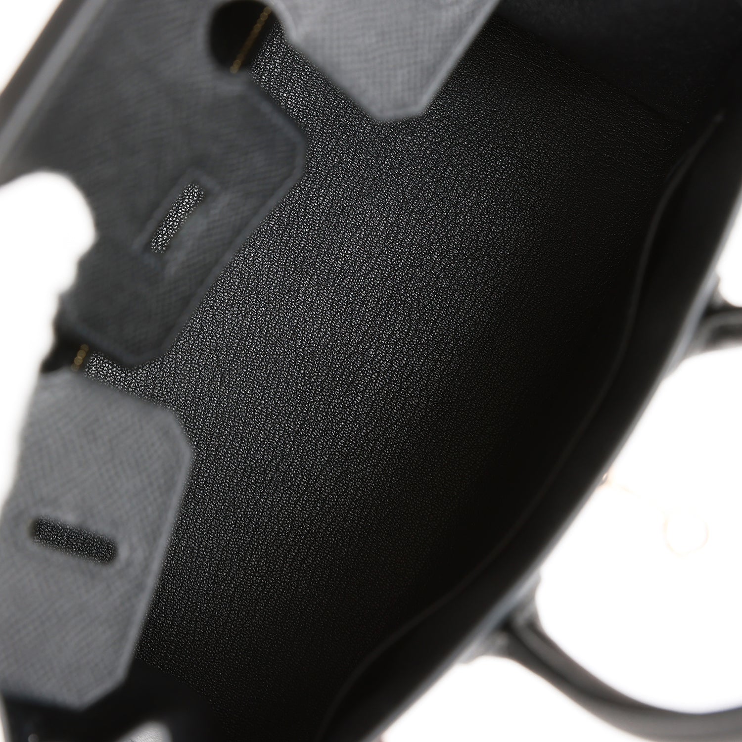 Hermes Birkin Sellier 25 Noir Epsom Ferrures en or rose - luxuryevafr