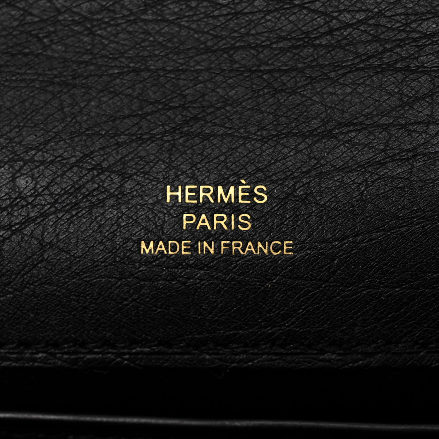 HERMES Pochette Kelly Autruche Noire - luxuryevafr