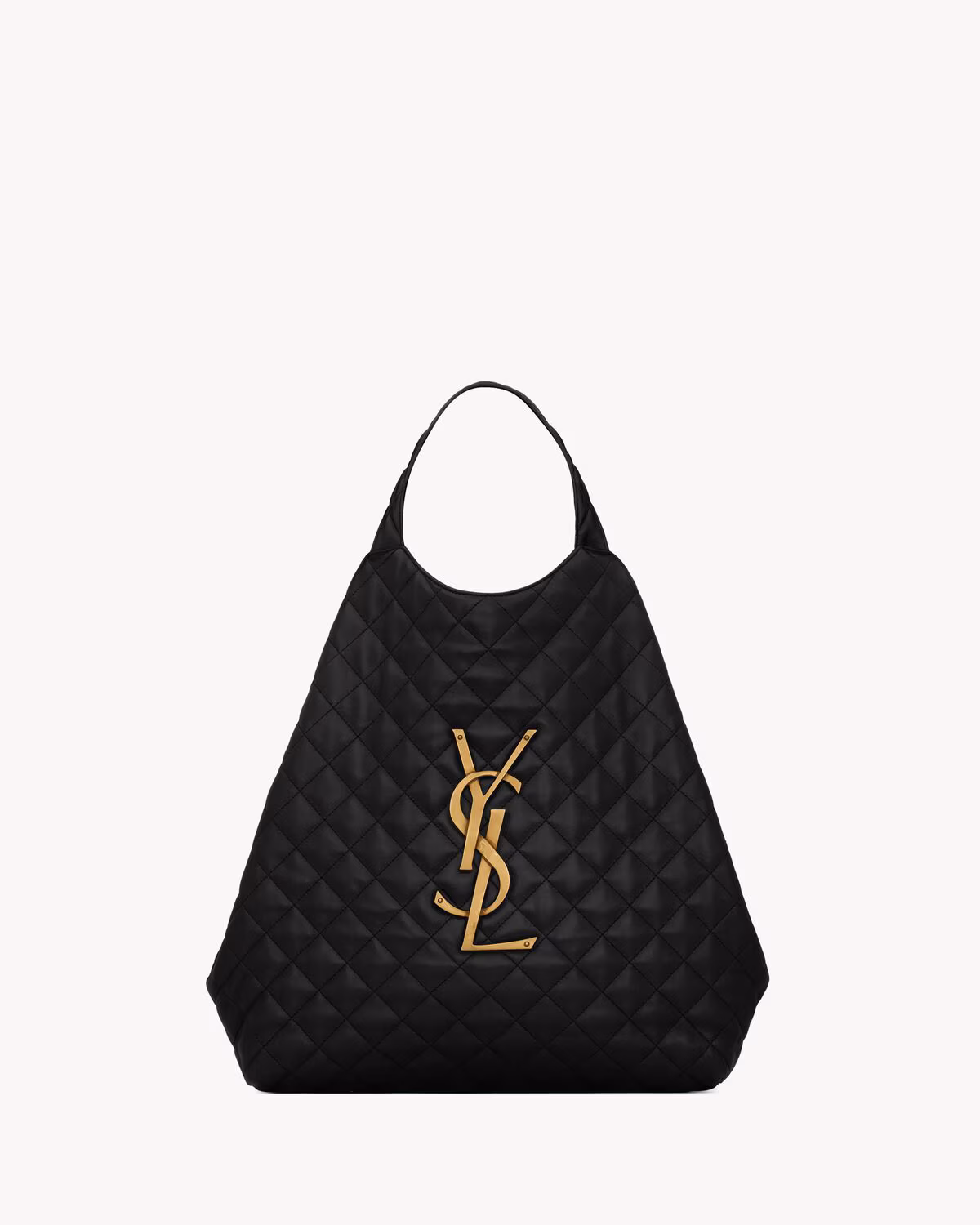 YSL ICARE en cuir d'agneau matelassé-NOIR - luxuryevafr