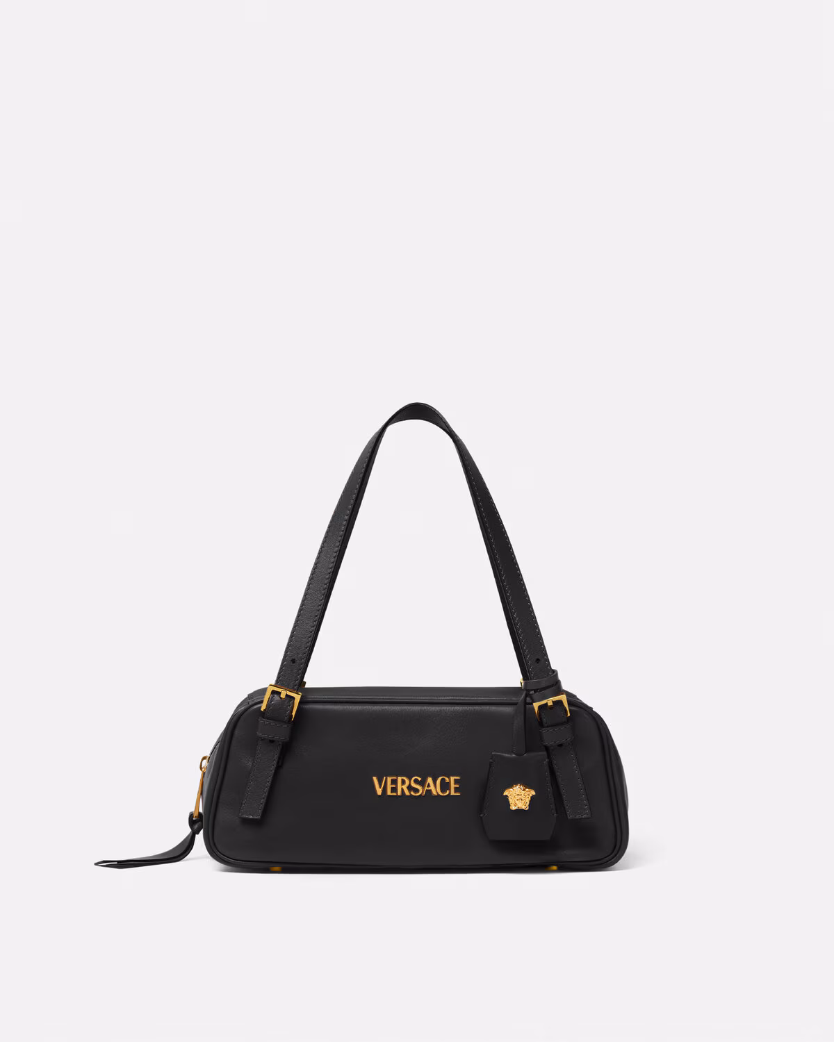Sac bowling Versace Tag - Noir et or - luxuryevafr