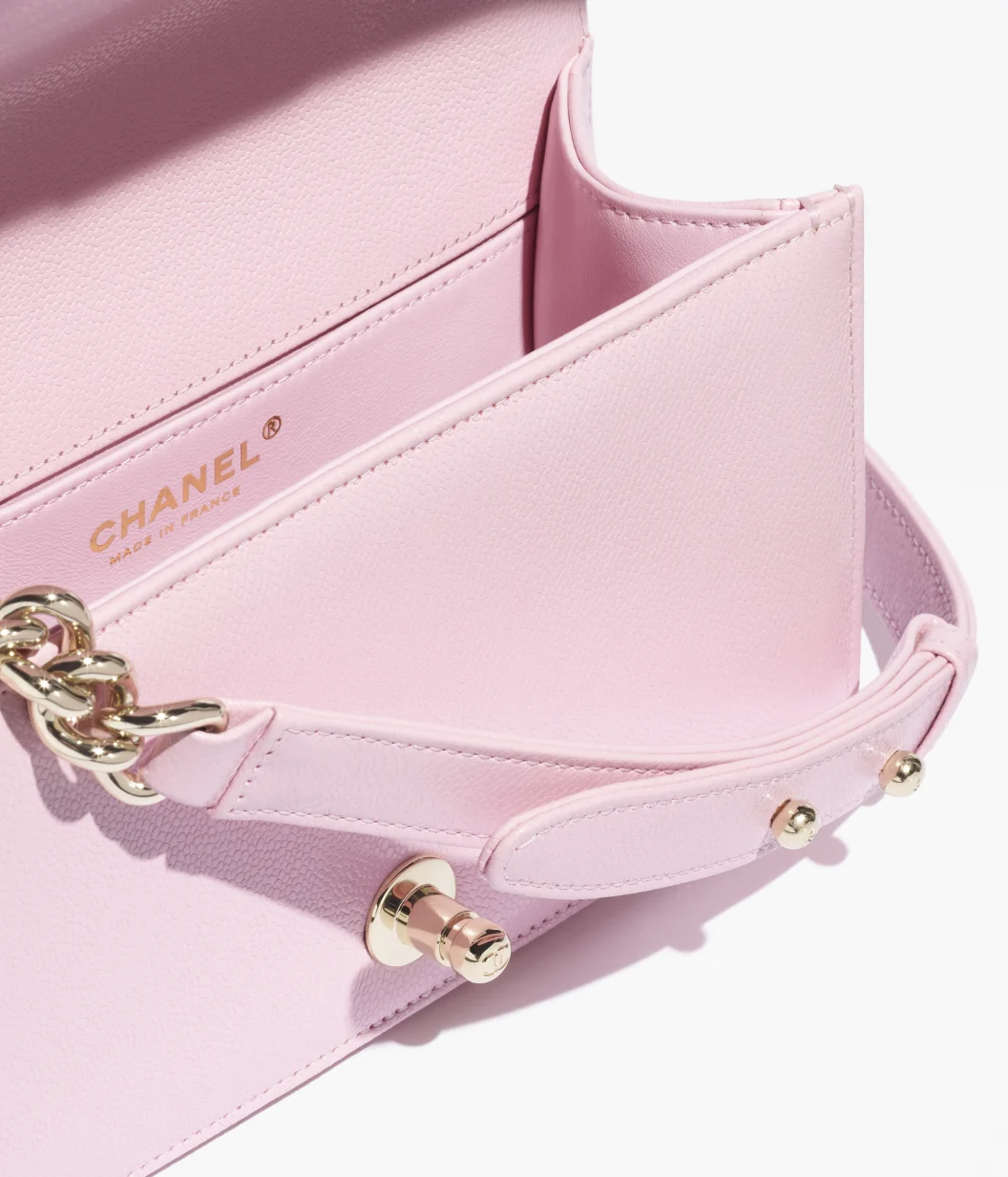Petit sac à main CHANEL BOY CHANEL - Rose clair - luxuryevafr