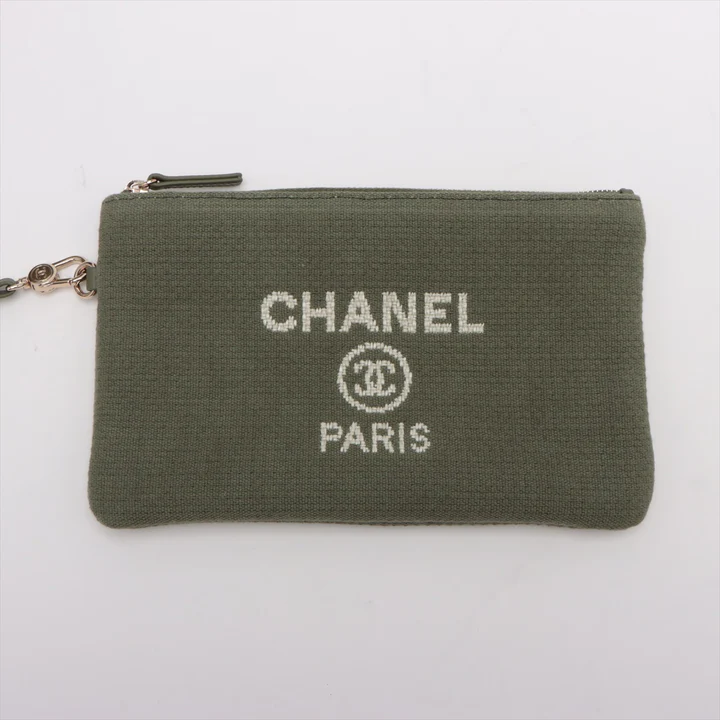 Sac cabas Chanel Deauville kaki - luxuryevafr